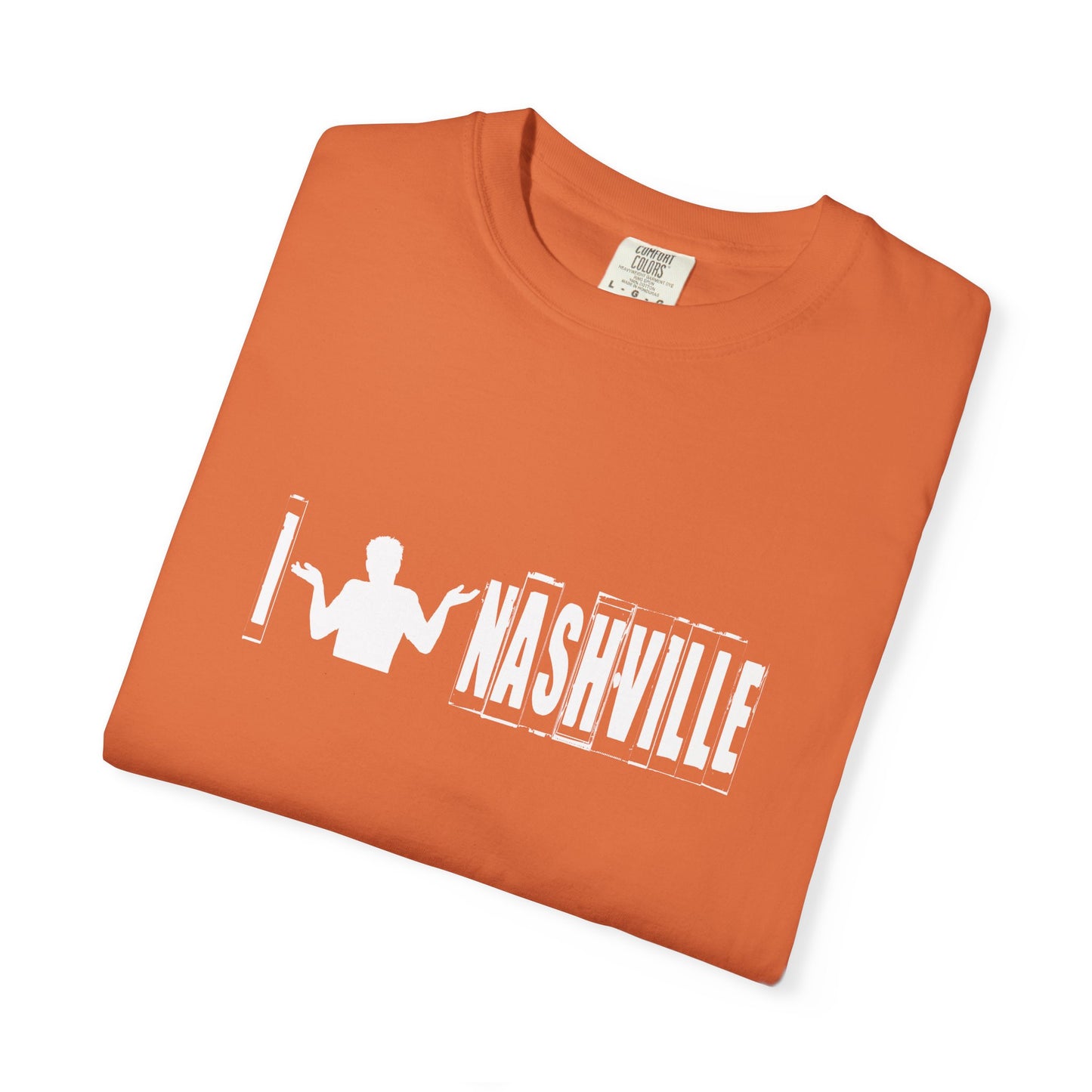 B6)  I Shrug Nashville - Unisex Garment-Dyed T-Shirt