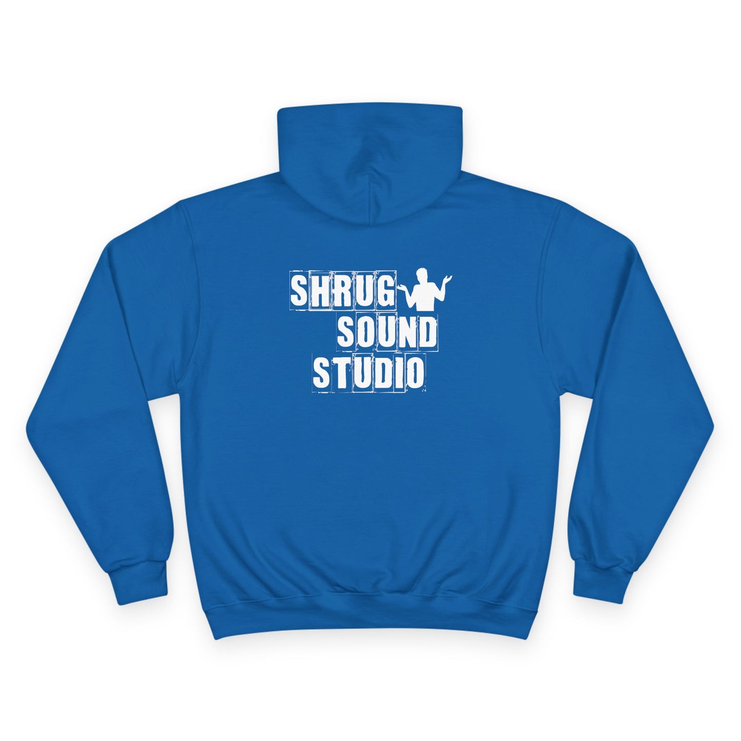 B3) Shrug Sound Studio - Casual Champion Pullover Hoodie