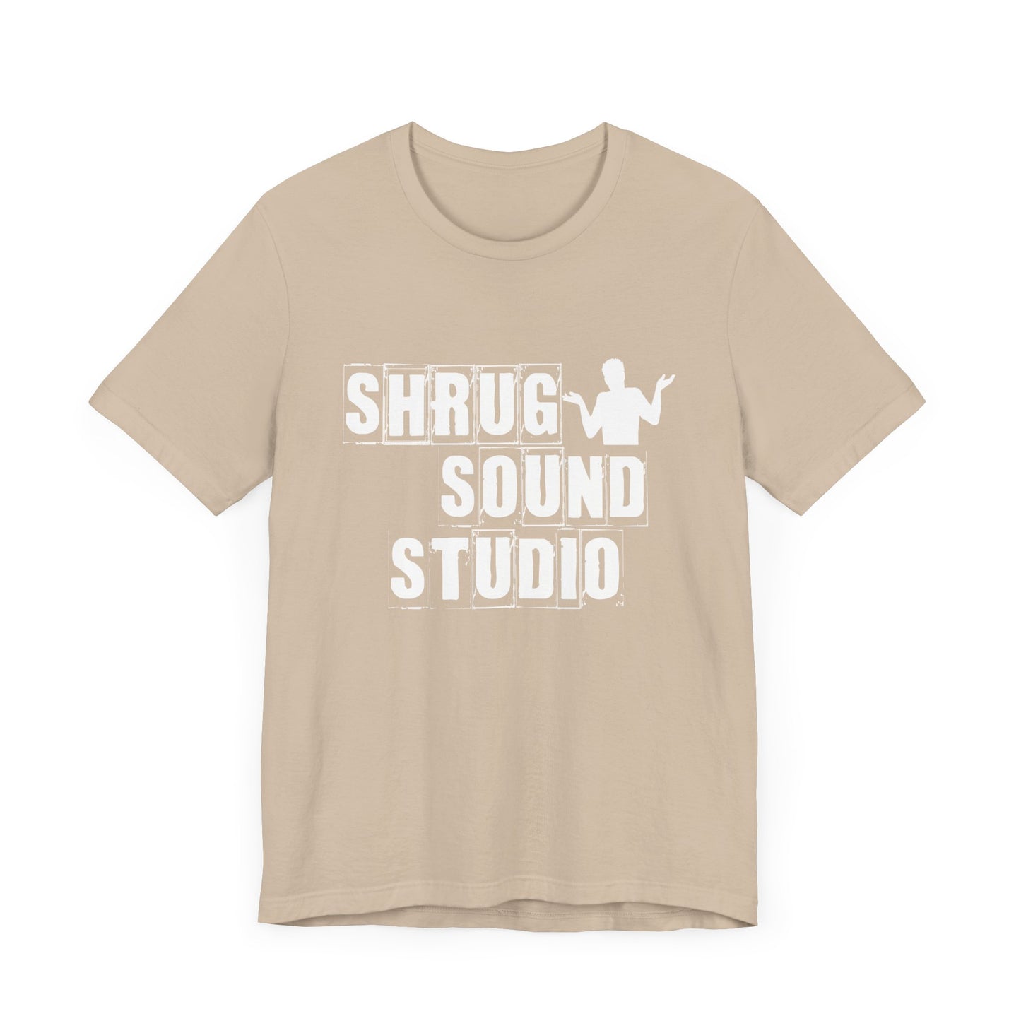 SHRUG SOUND STUDIO Unisex Jersey Short Sleeve Tee