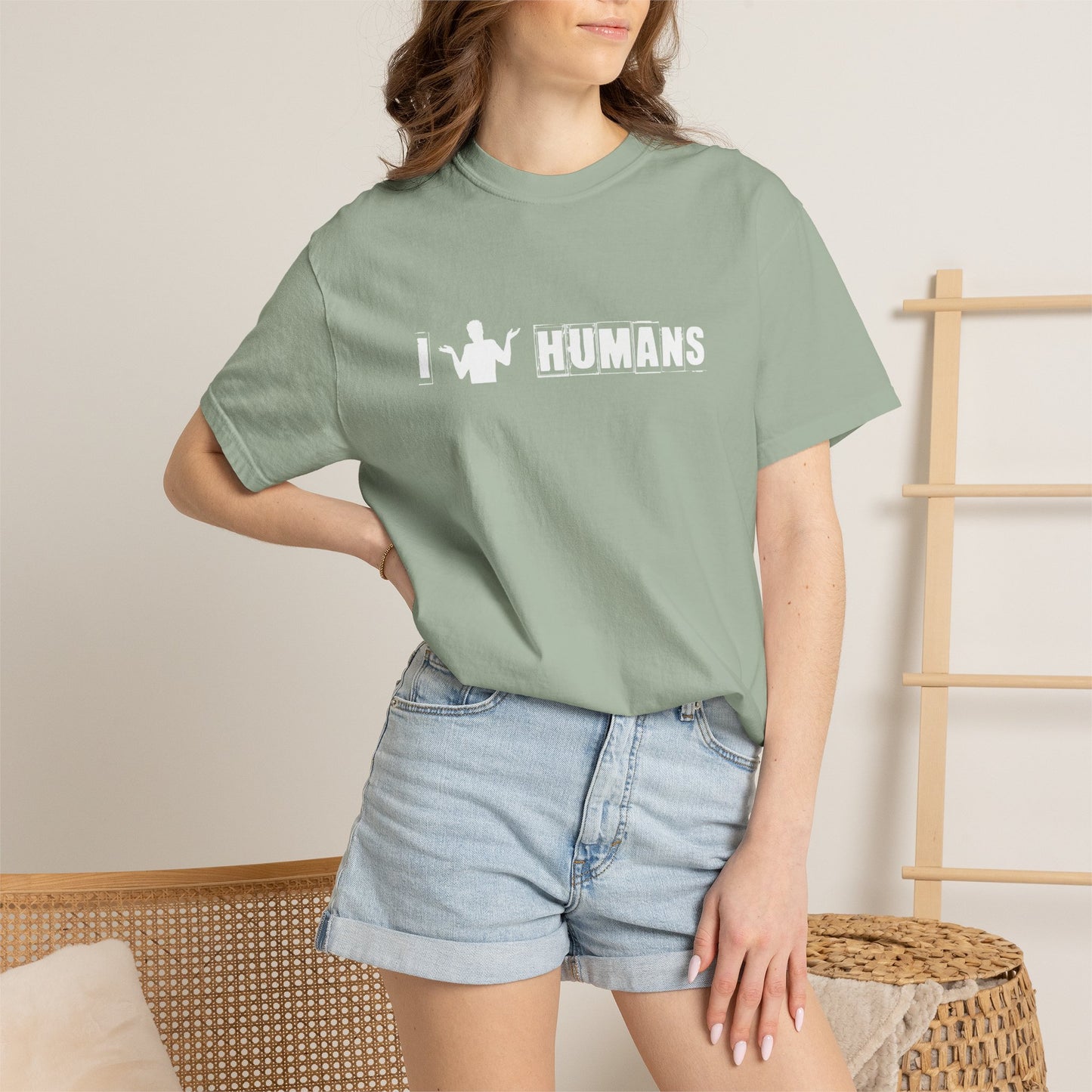 C1) I (Shrug) Humans T-Shirt