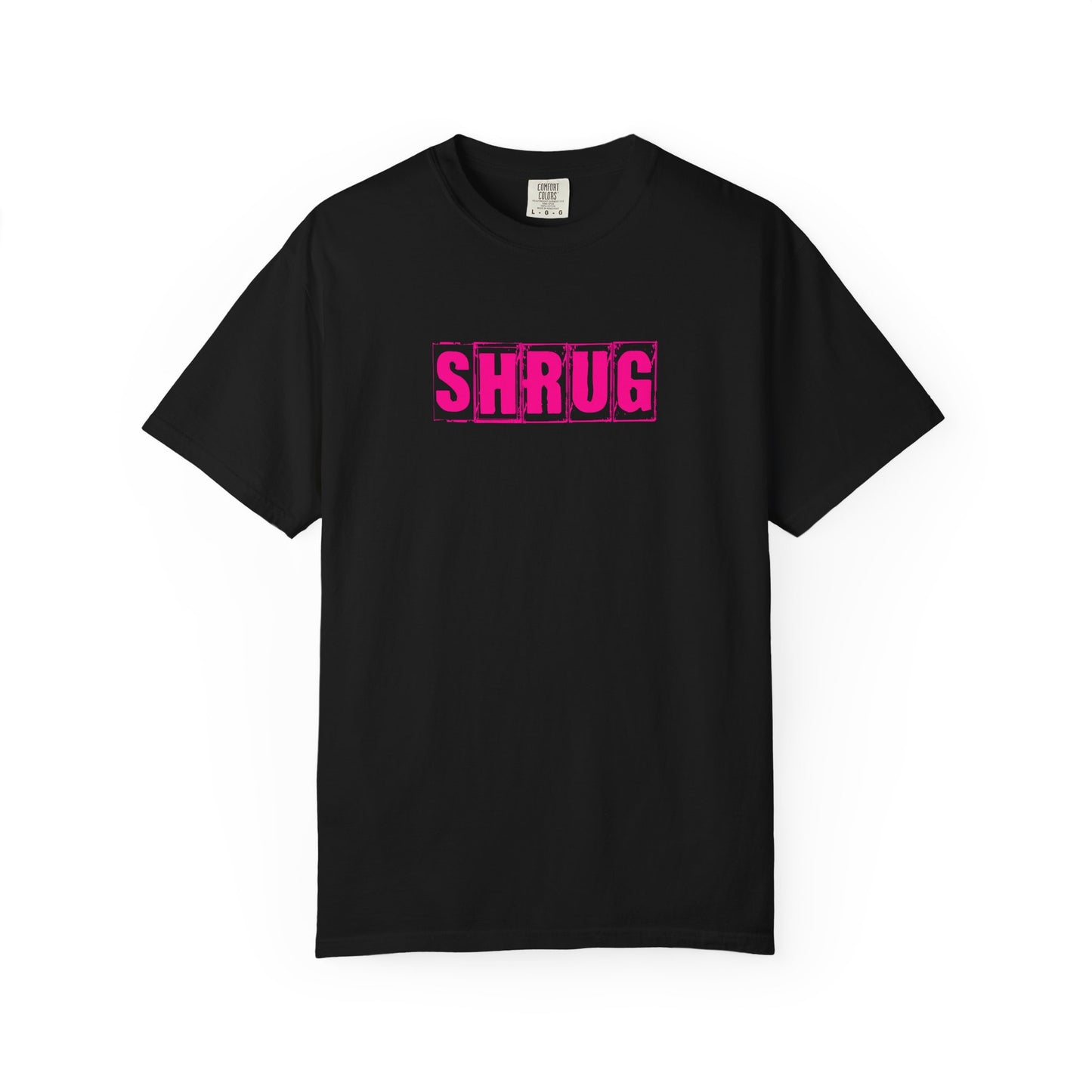 C6)  SHRUG Pink Print  T-Shirt