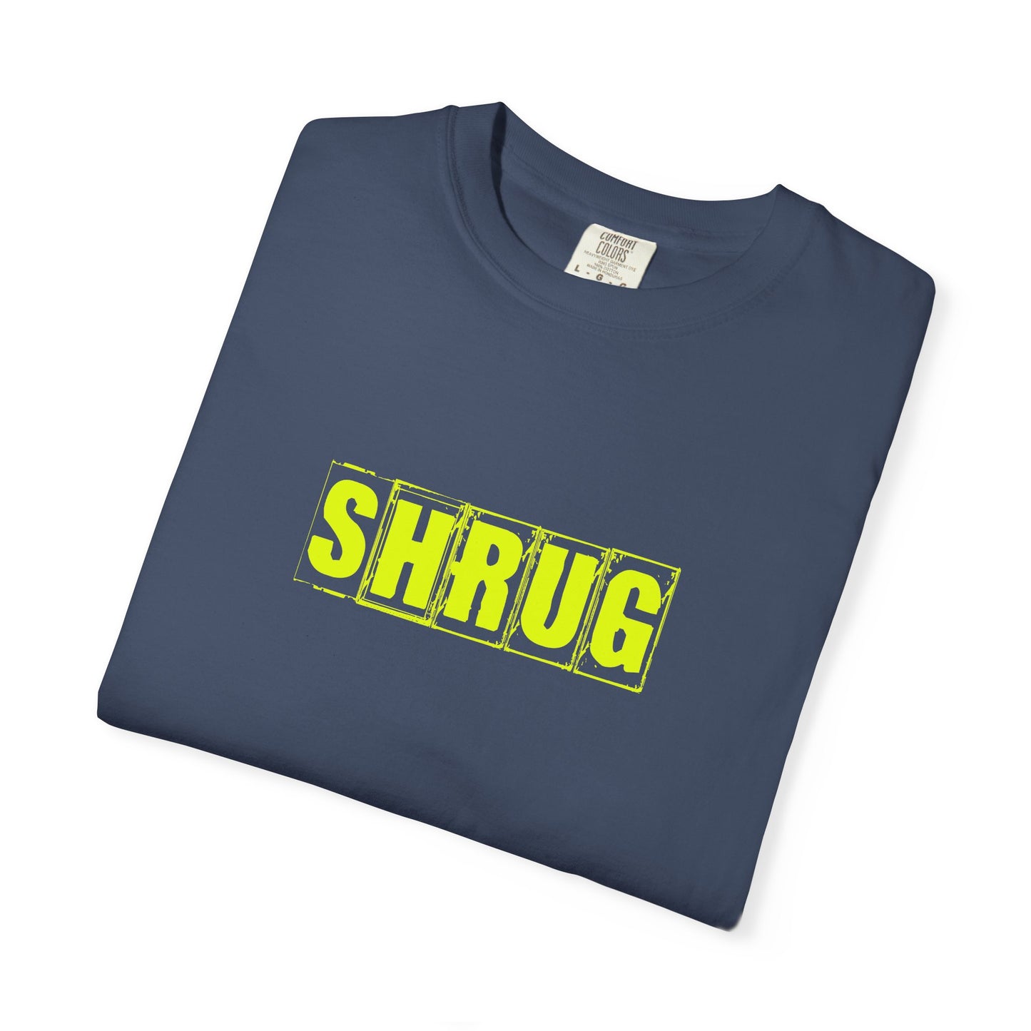C2)  SHRUG Yellow Print  T-Shirt