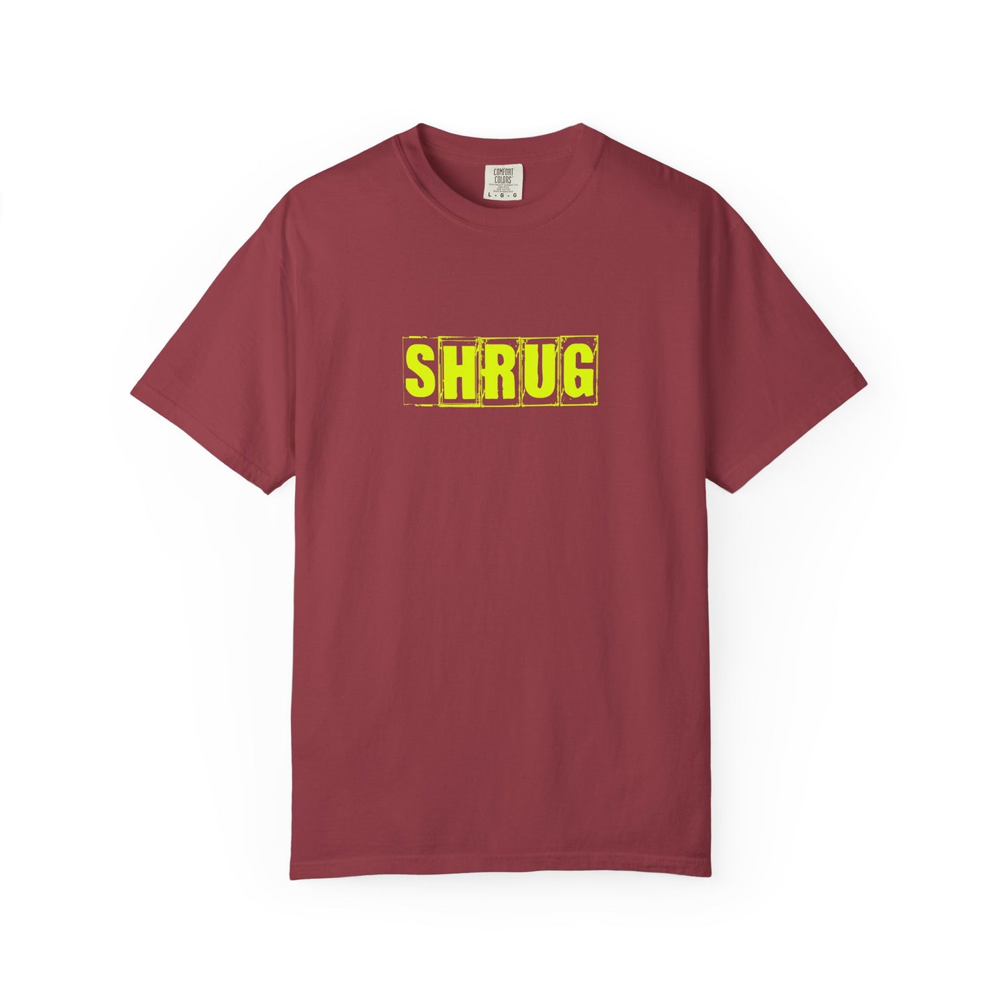 C2)  SHRUG Yellow Print  T-Shirt