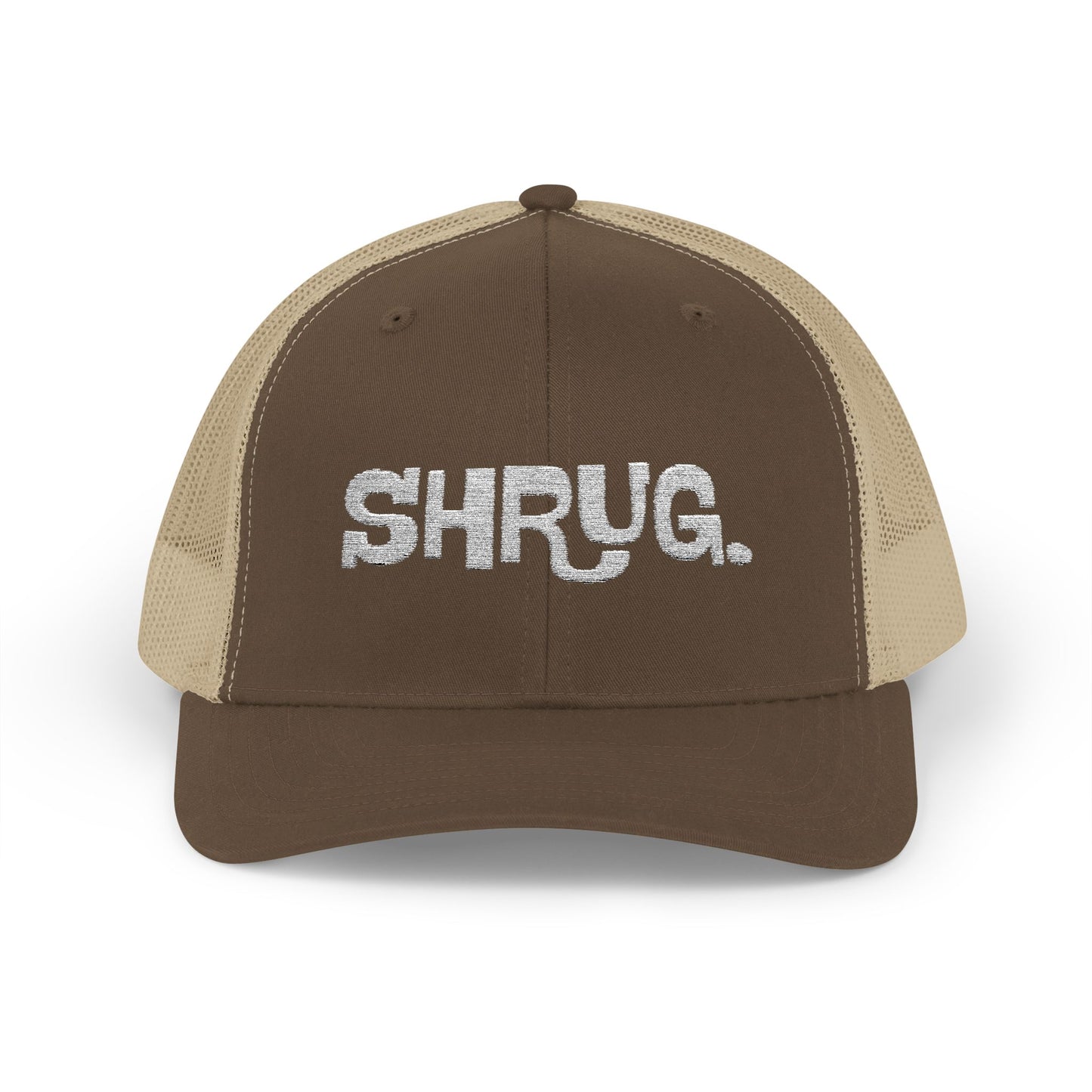 K) Shrug. Trucker Hat – Casual Snapback Mesh Cap