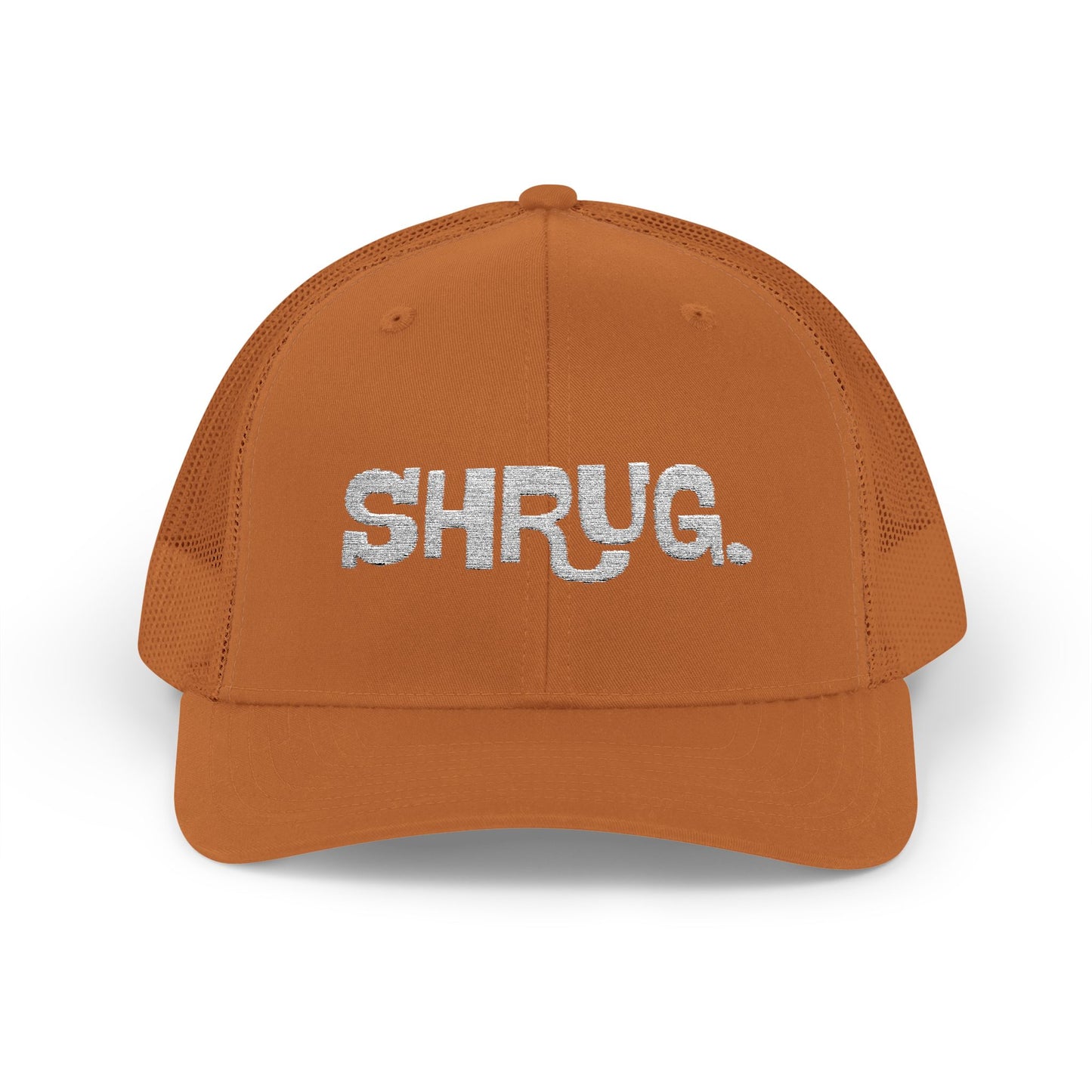 K) Shrug. Trucker Hat – Casual Snapback Mesh Cap
