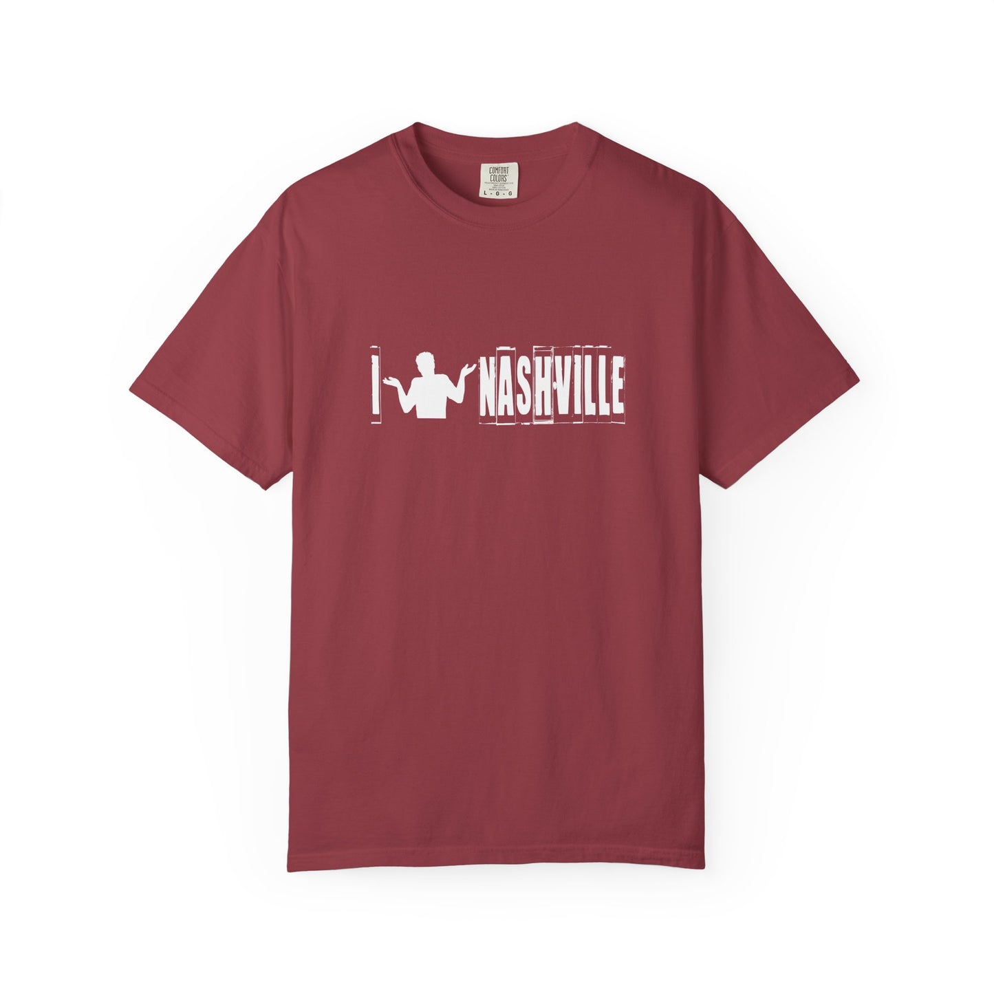 B6)  I Shrug Nashville - Unisex Garment-Dyed T-Shirt