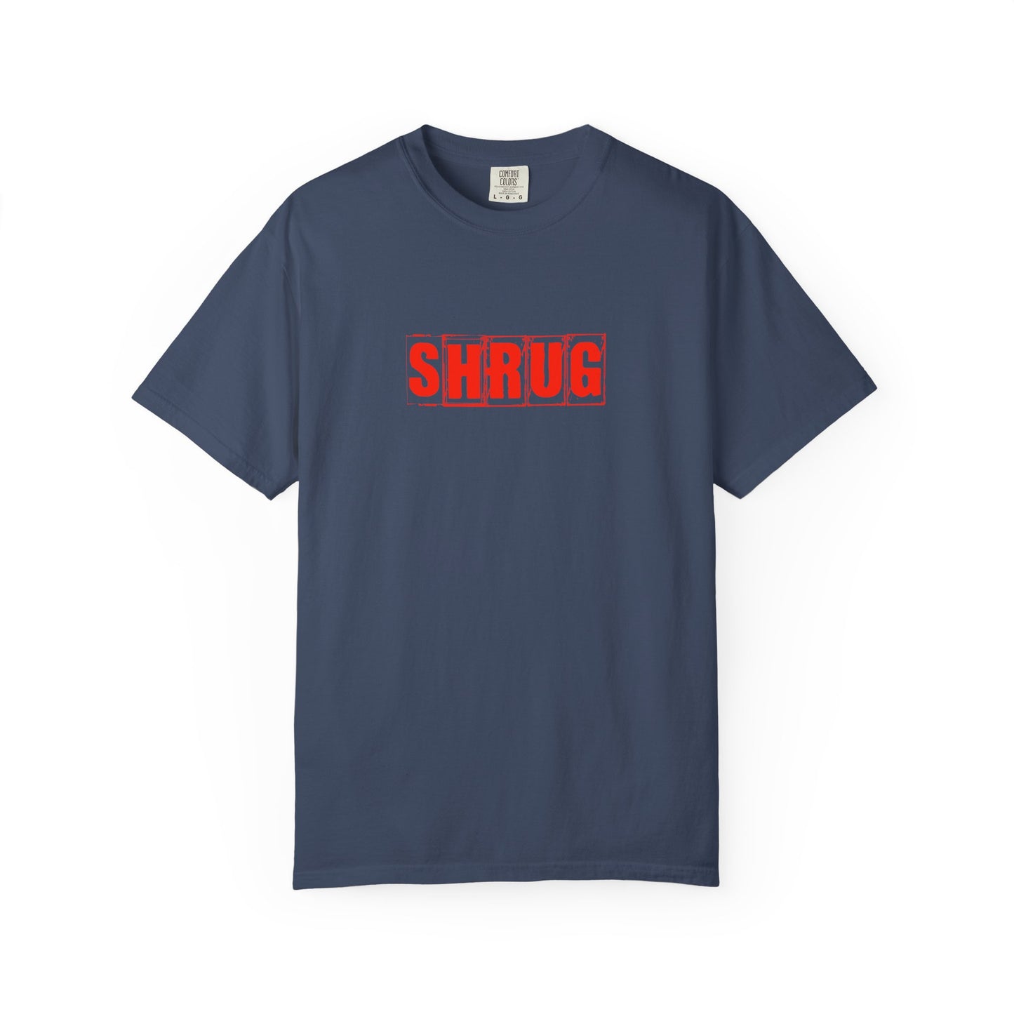 C4)  SHRUG Red Print  T-Shirt