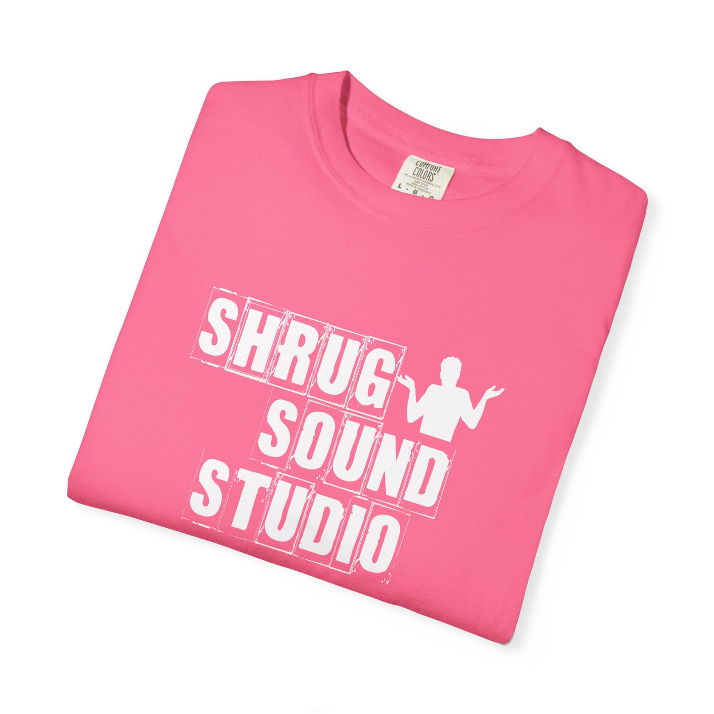 A1) Shrug Sound Studio - Unisex Garment-Dyed T-Shirt