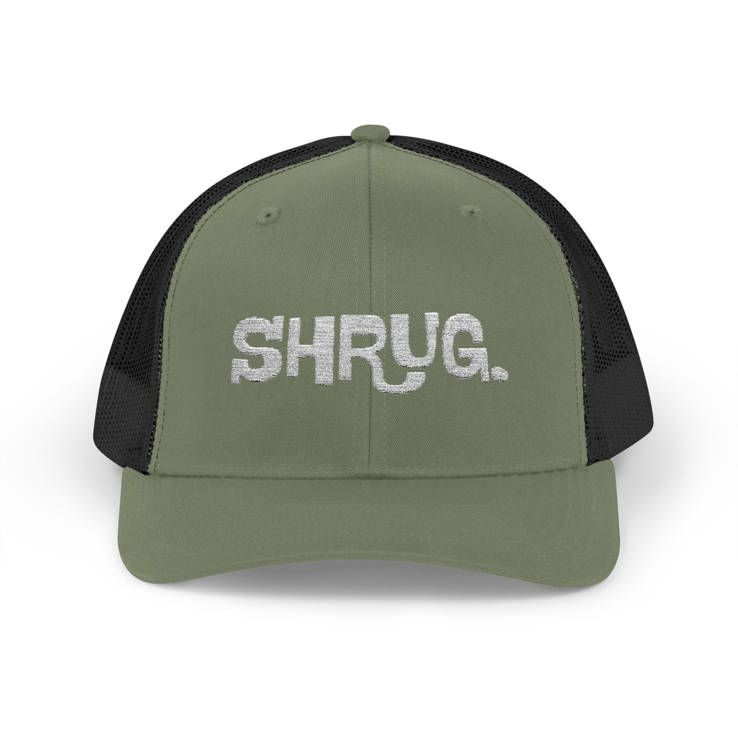 K) Shrug. Trucker Hat – Casual Snapback Mesh Cap