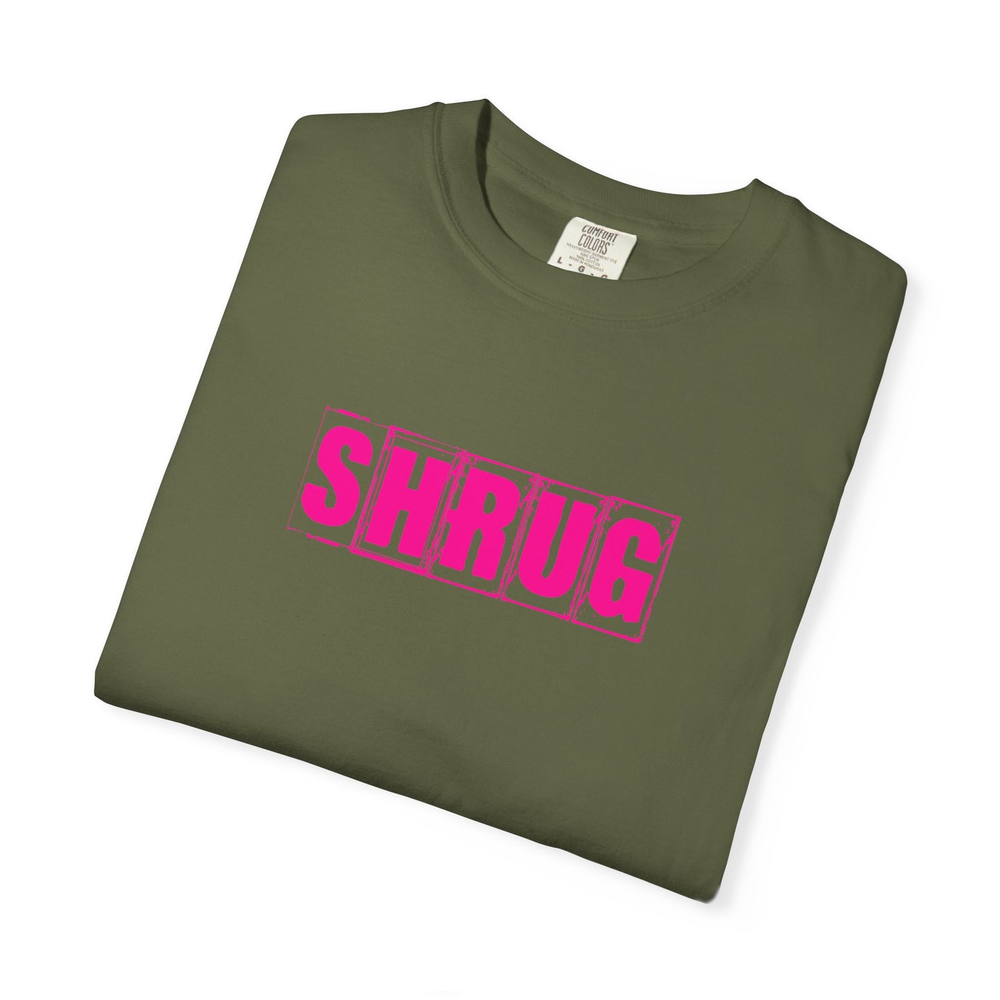 C6)  SHRUG Pink Print  T-Shirt