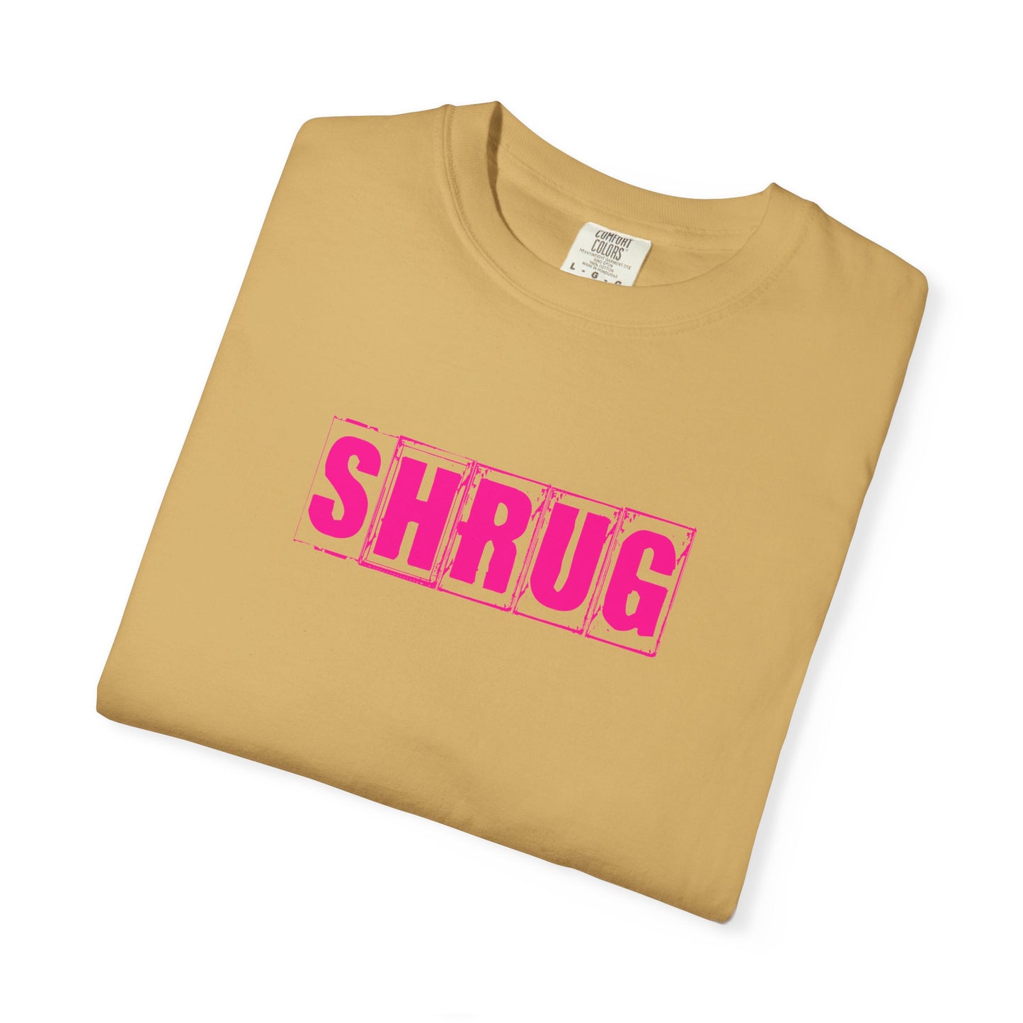 C6)  SHRUG Pink Print  T-Shirt