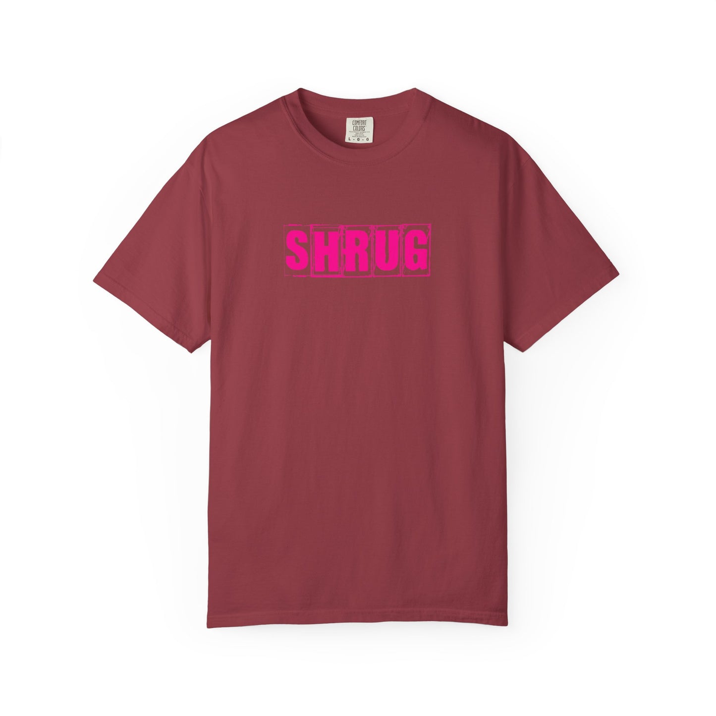 C6)  SHRUG Pink Print  T-Shirt