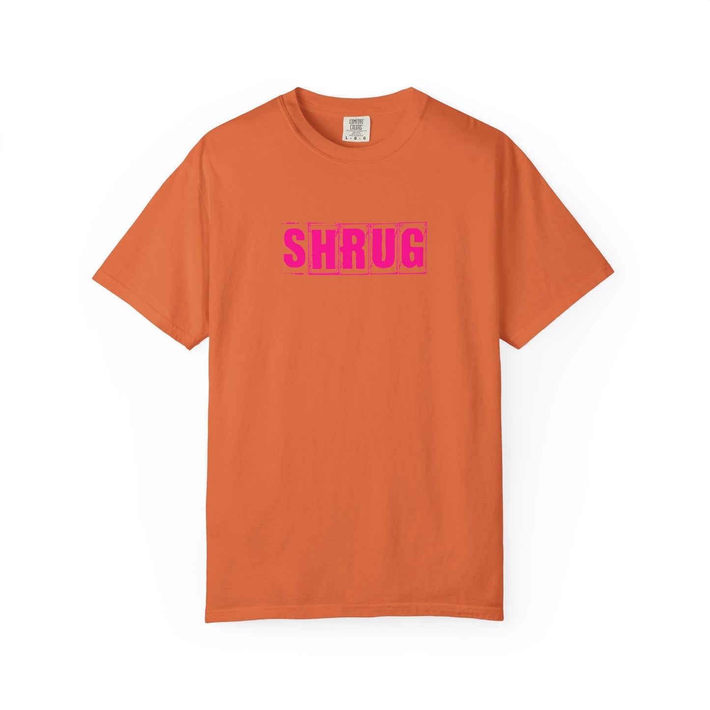 C6)  SHRUG Pink Print  T-Shirt