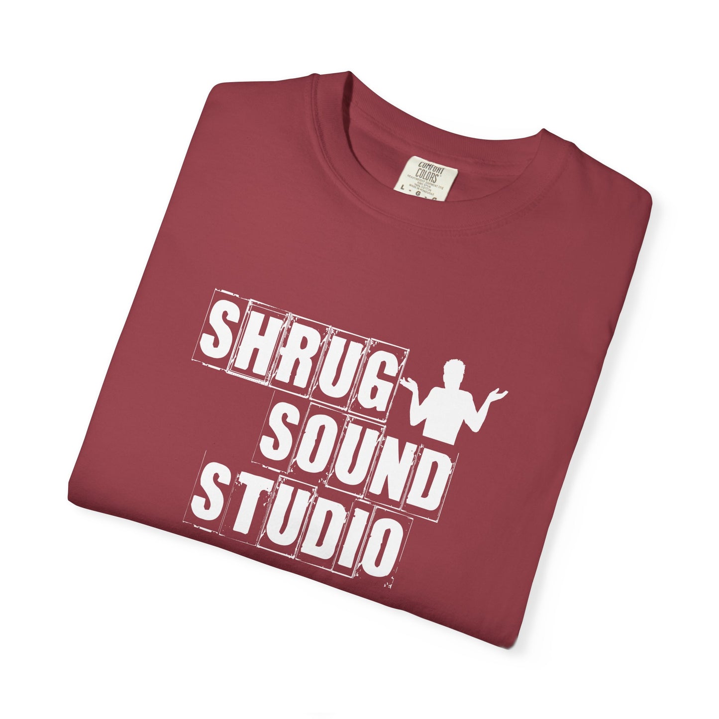 A1) Shrug Sound Studio - Unisex Garment-Dyed T-Shirt