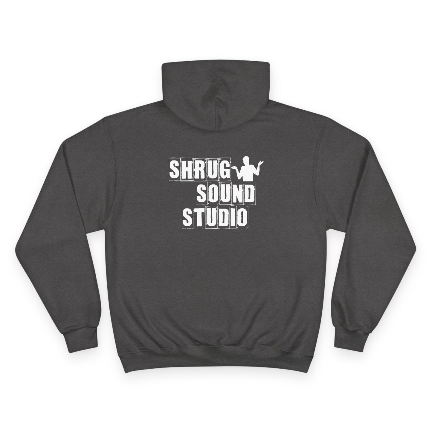 B3) Shrug Sound Studio - Casual Champion Pullover Hoodie