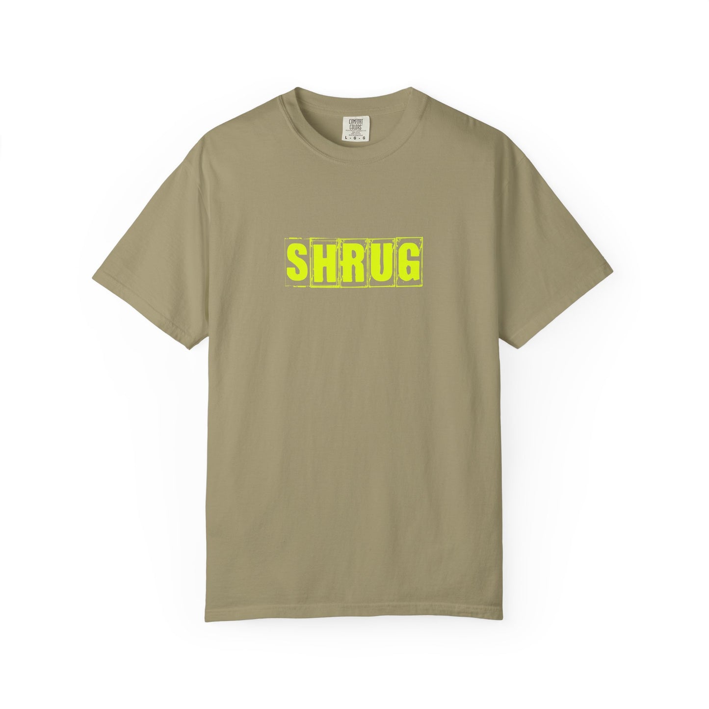 C2)  SHRUG Yellow Print  T-Shirt