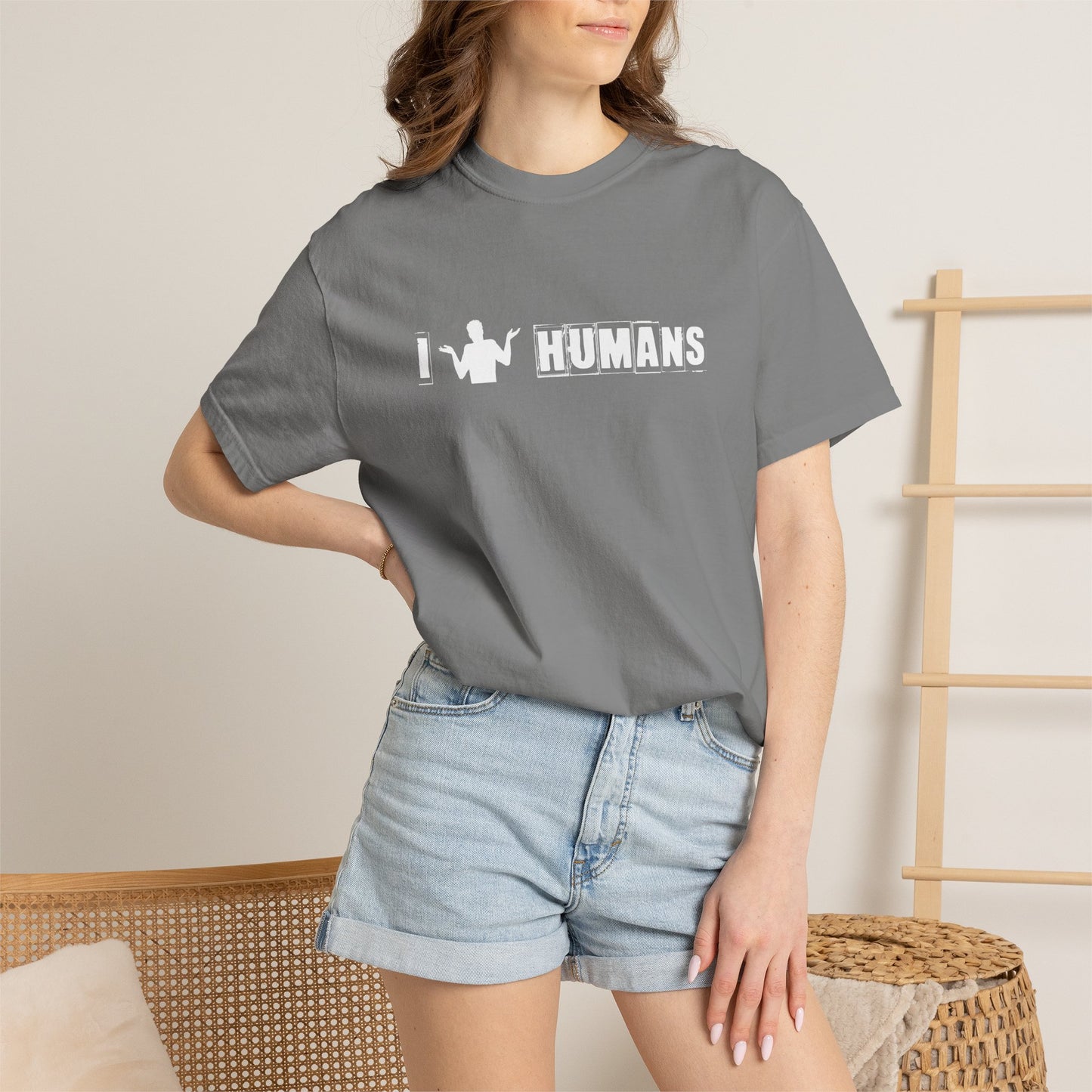 C1) I (Shrug) Humans T-Shirt