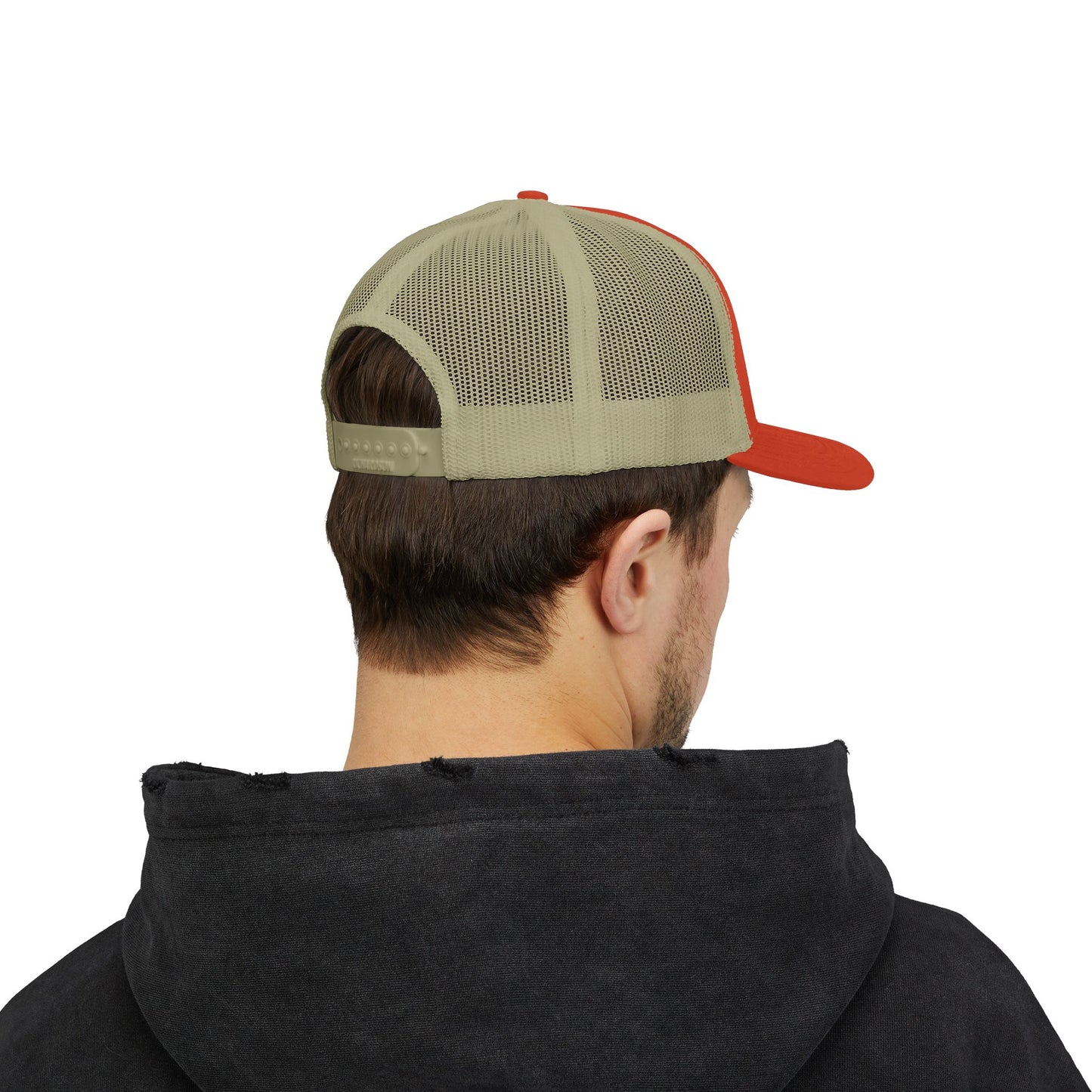 B5) Shrug. Trucker Hat – Casual Snapback Mesh Cap