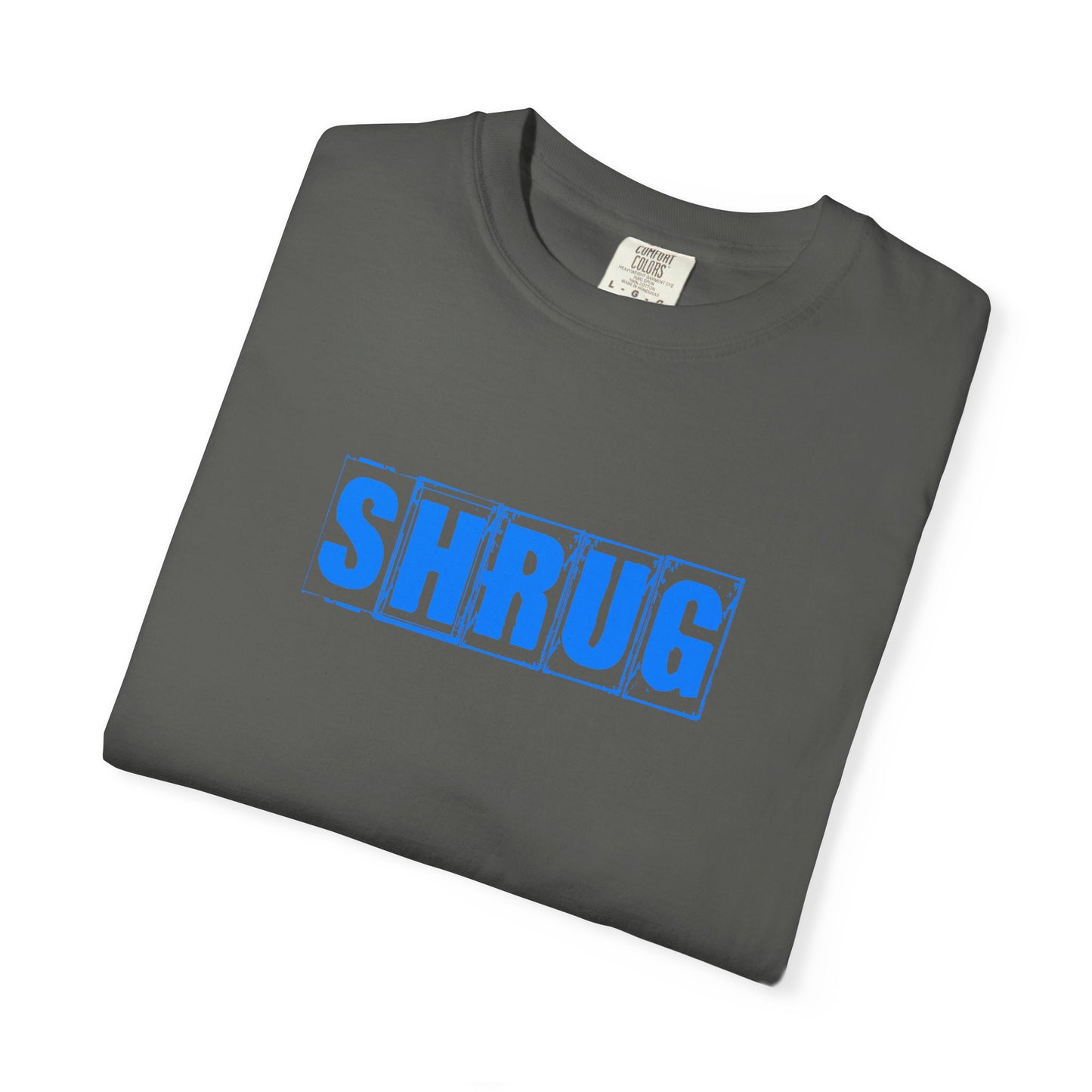 C8) SHRUG Blue Print  T-Shirt