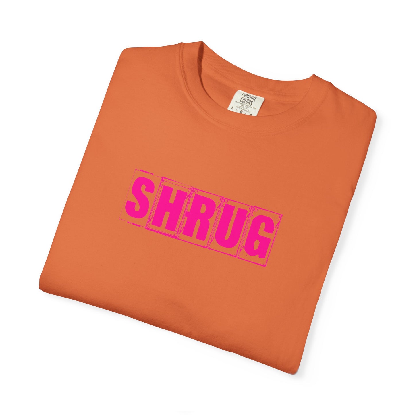 C6)  SHRUG Pink Print  T-Shirt
