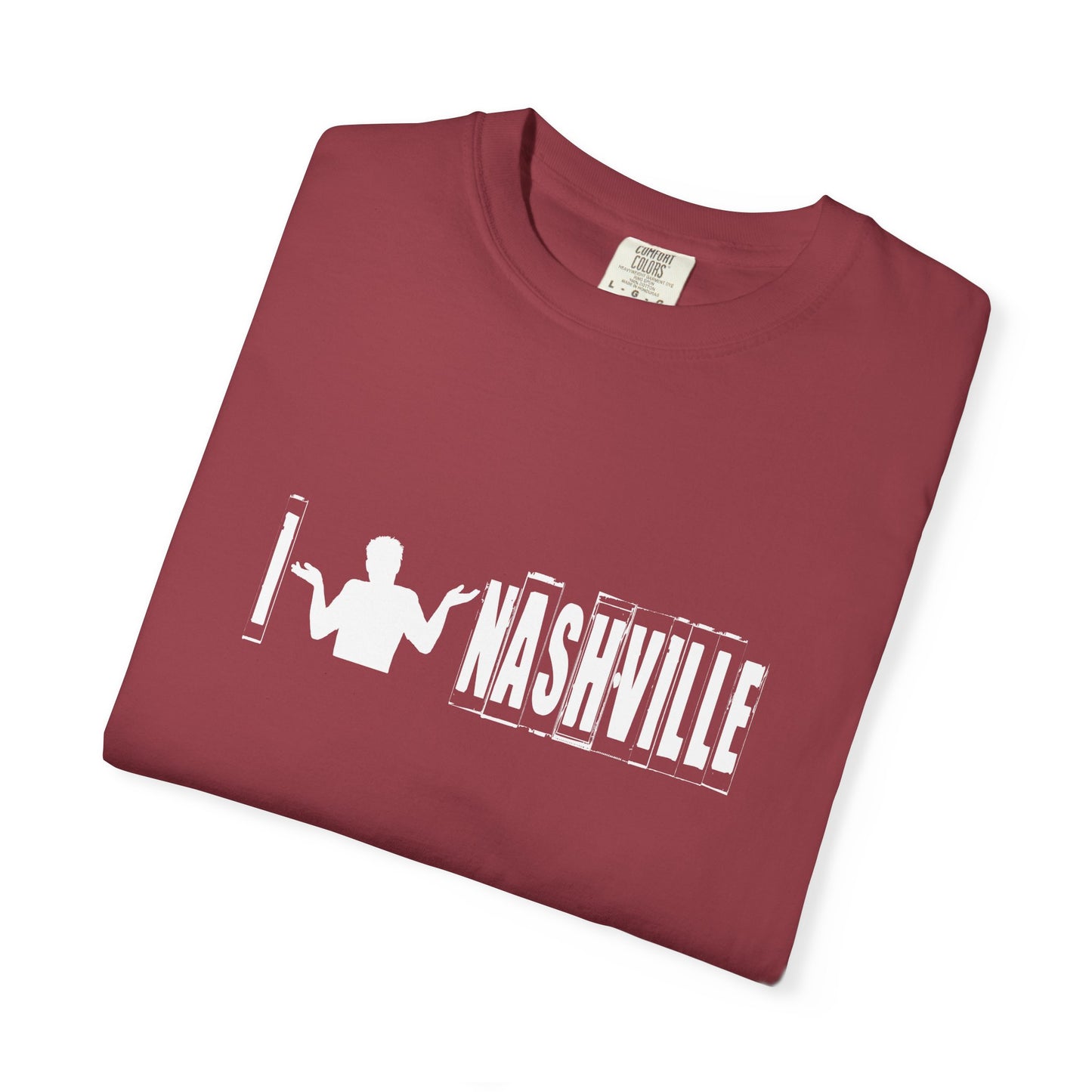 B6)  I Shrug Nashville - Unisex Garment-Dyed T-Shirt