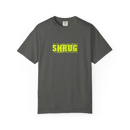 C2)  SHRUG Yellow Print  T-Shirt