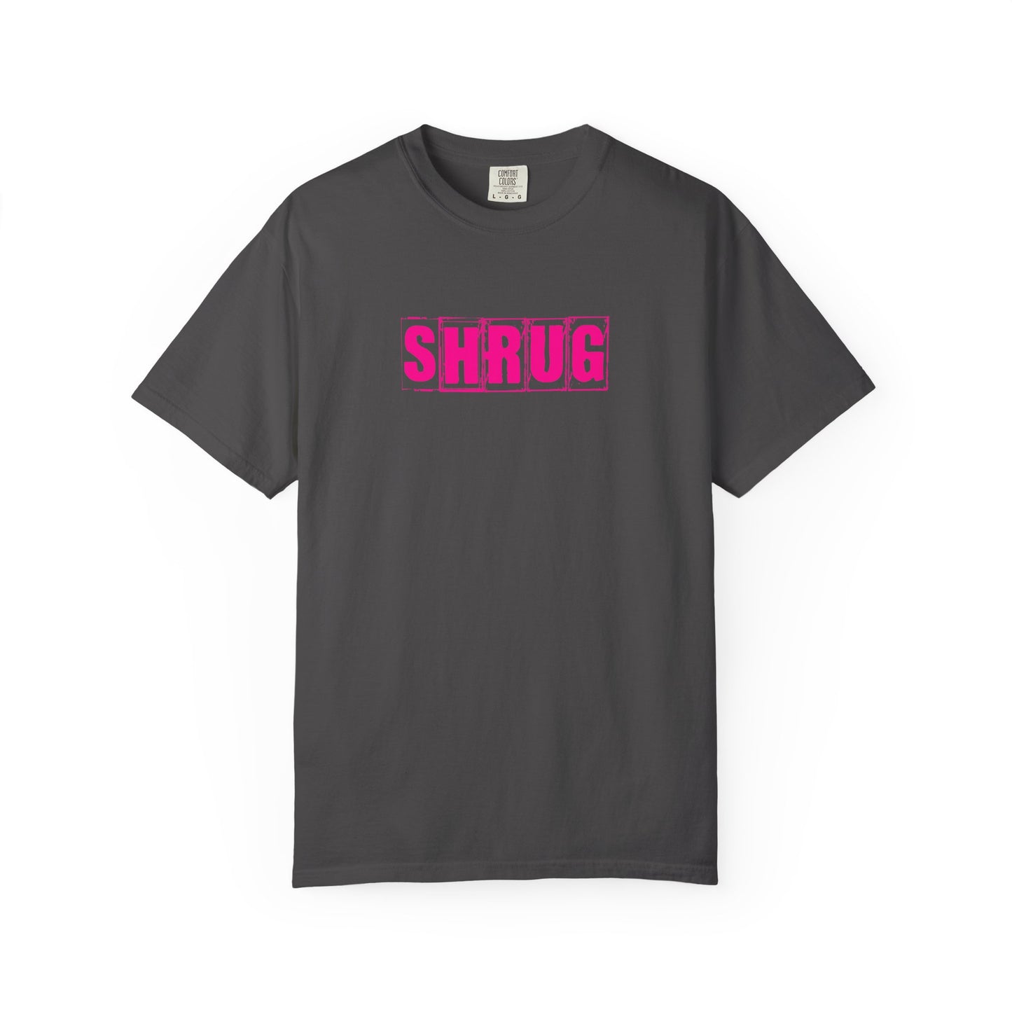 C6)  SHRUG Pink Print  T-Shirt