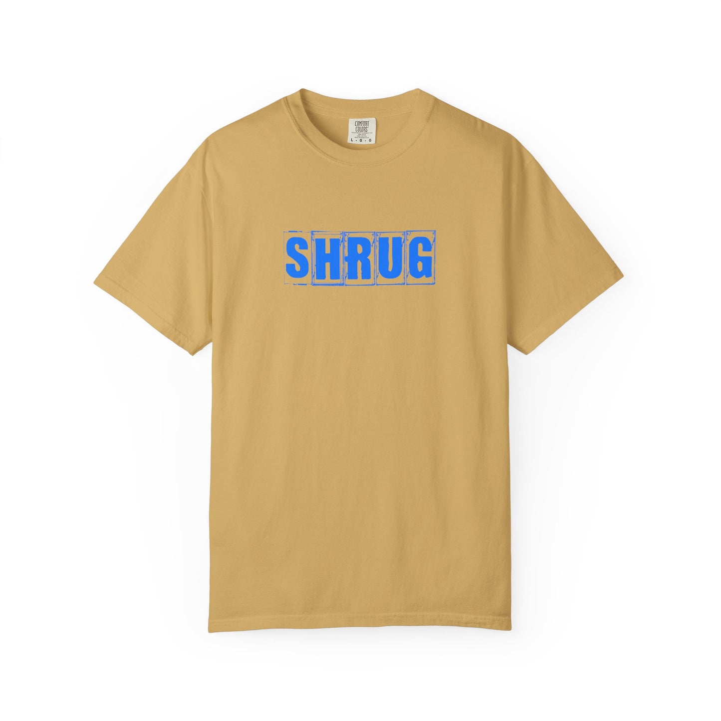 C8) SHRUG Blue Print  T-Shirt