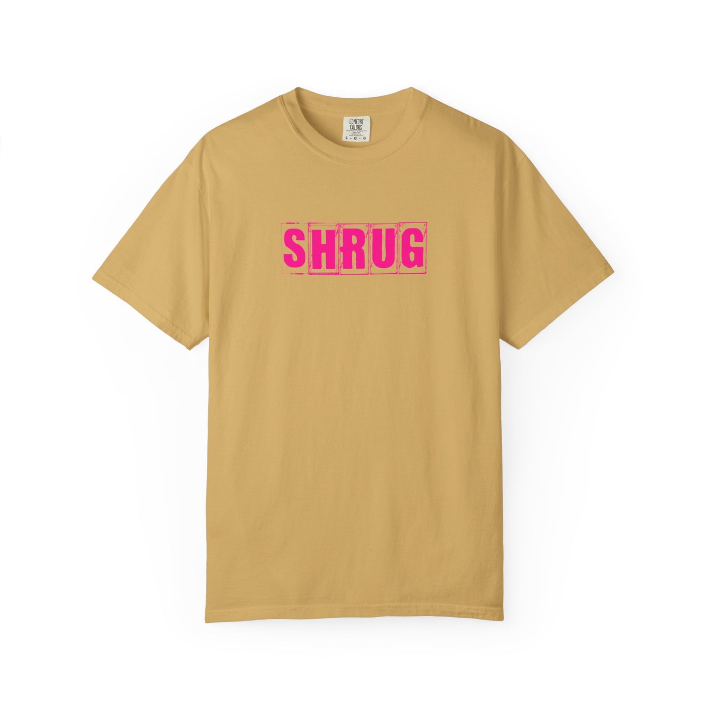 C6)  SHRUG Pink Print  T-Shirt