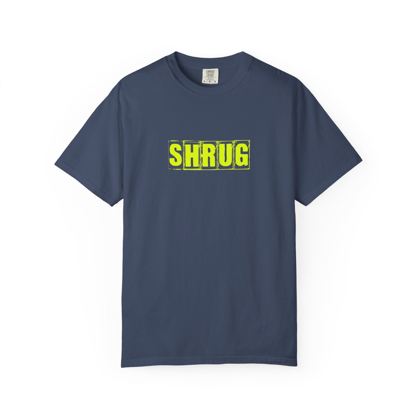 C2)  SHRUG Yellow Print  T-Shirt