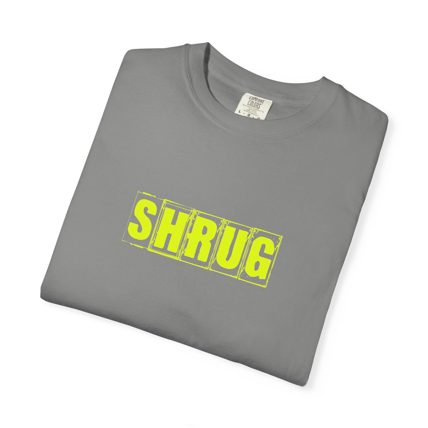 C2)  SHRUG Yellow Print  T-Shirt