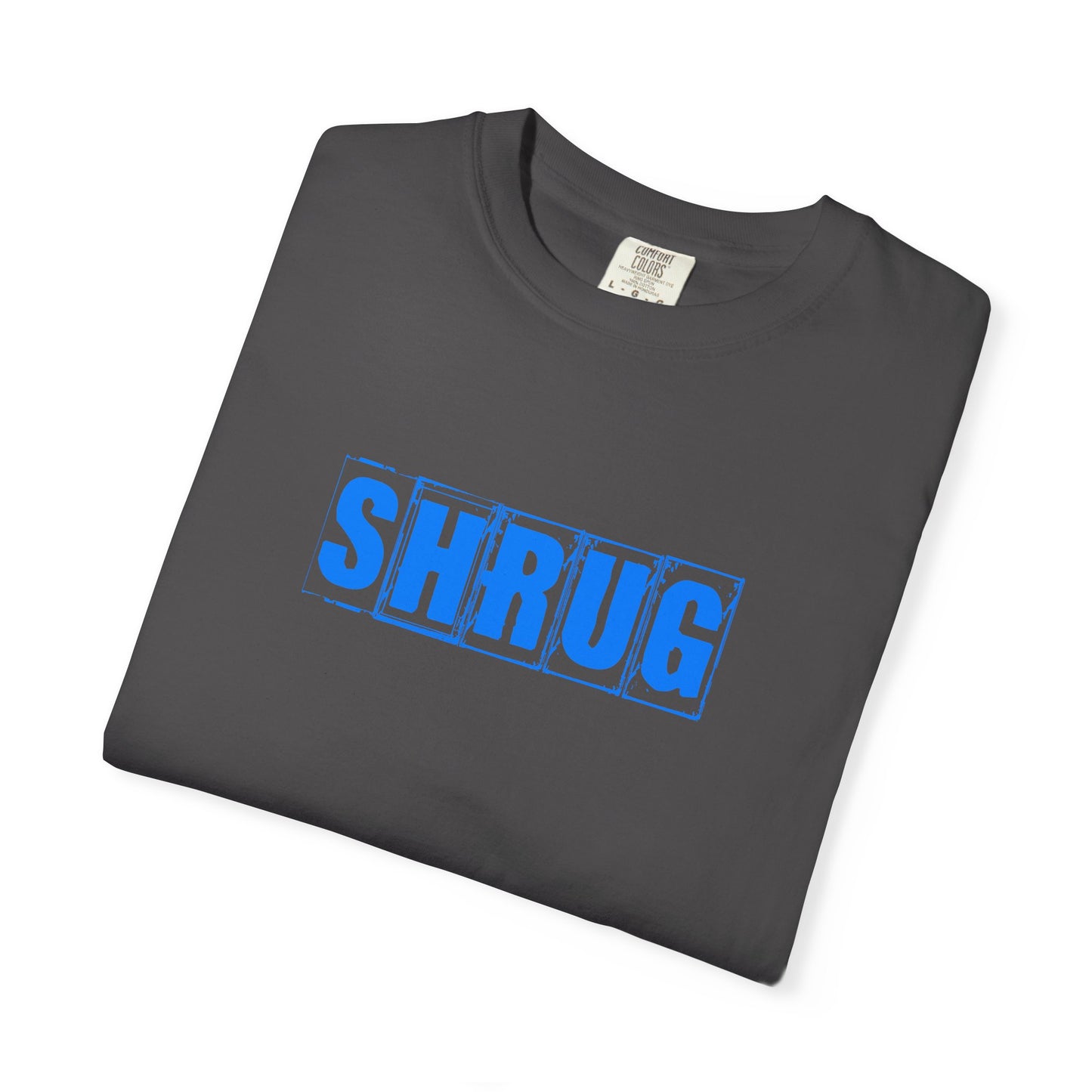 C8) SHRUG Blue Print  T-Shirt
