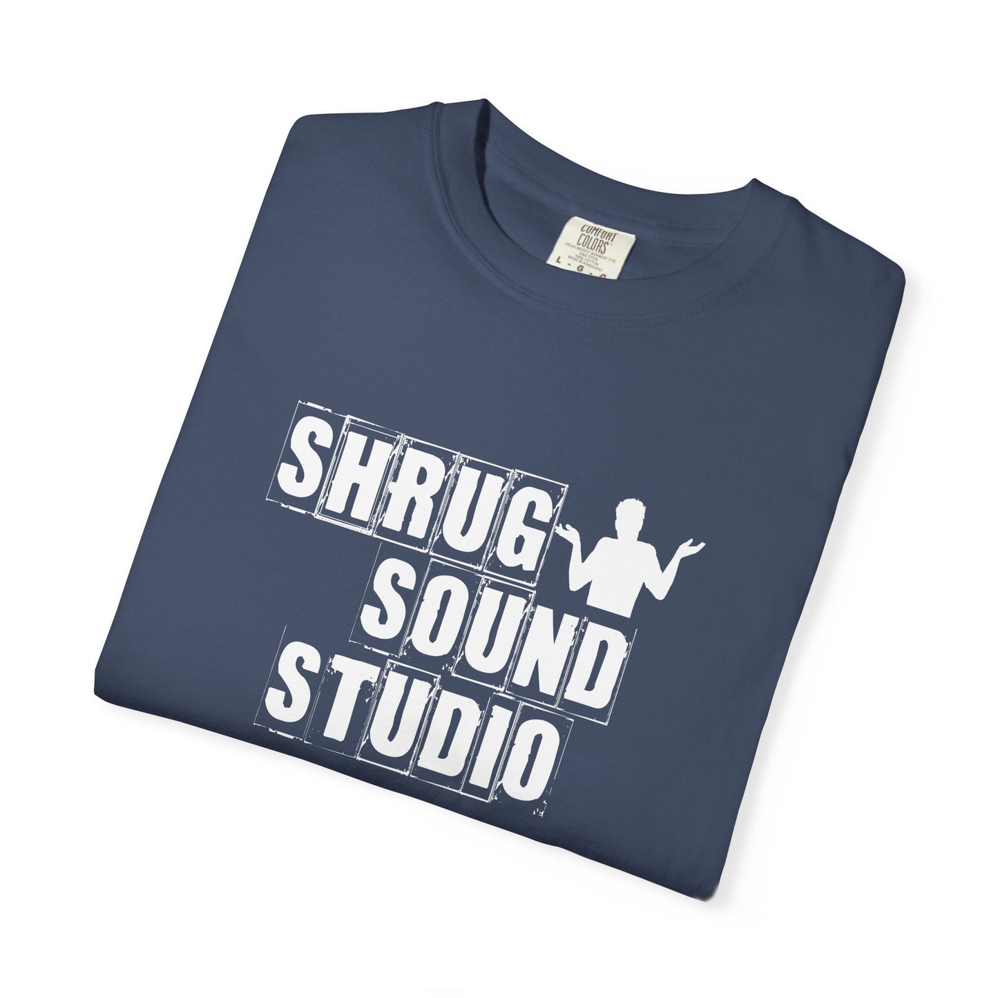 A1) Shrug Sound Studio - Unisex Garment-Dyed T-Shirt