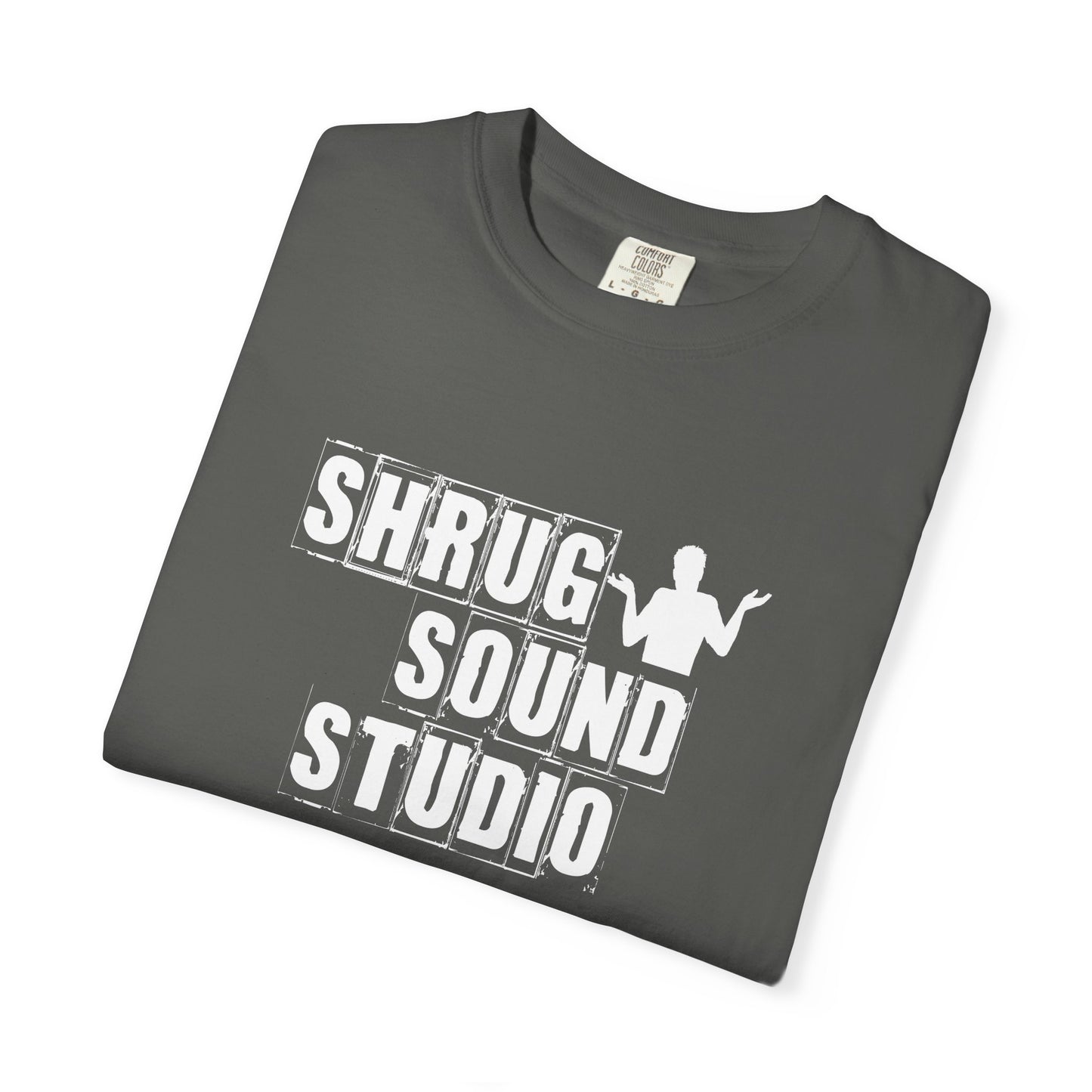 A1) Shrug Sound Studio - Unisex Garment-Dyed T-Shirt