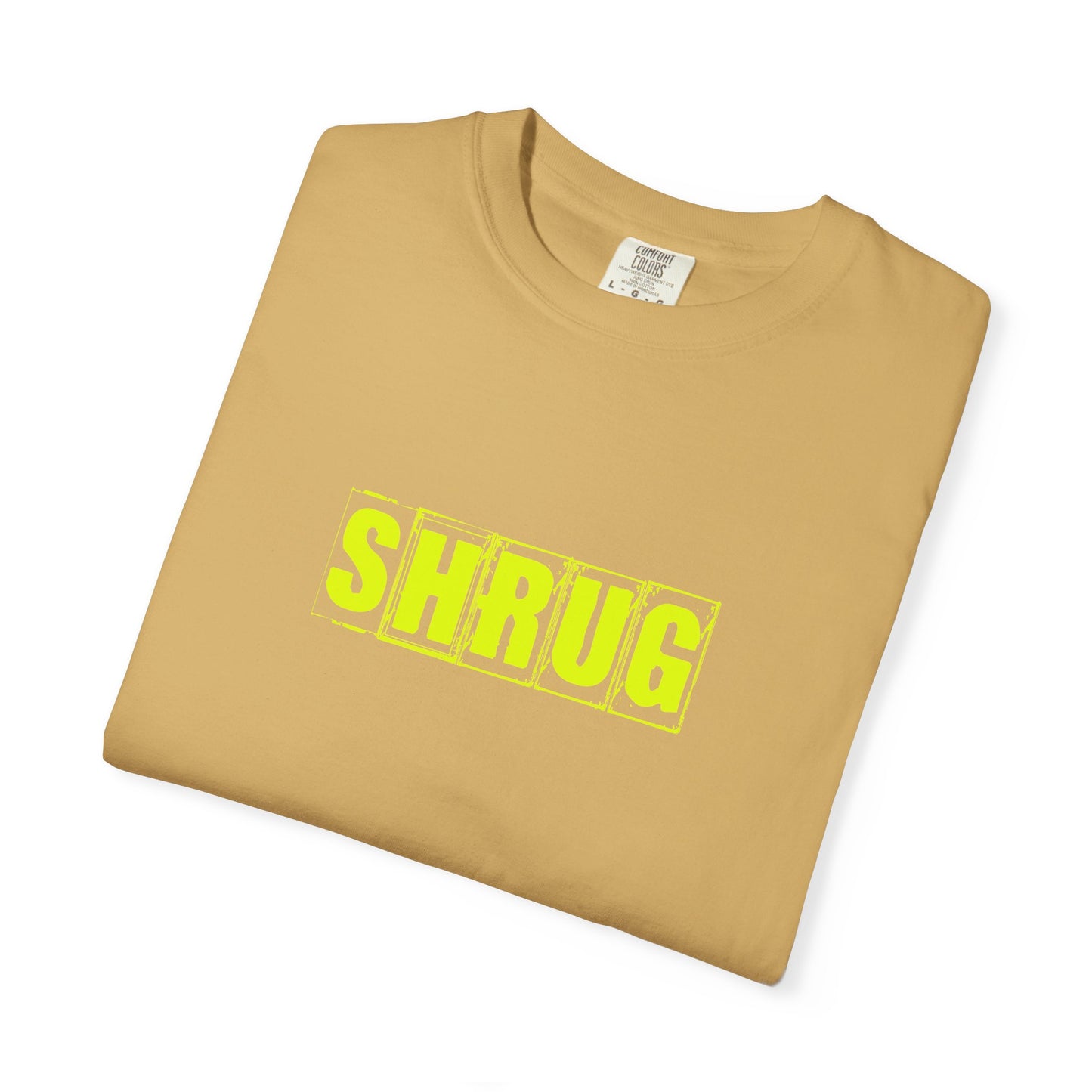 C2)  SHRUG Yellow Print  T-Shirt