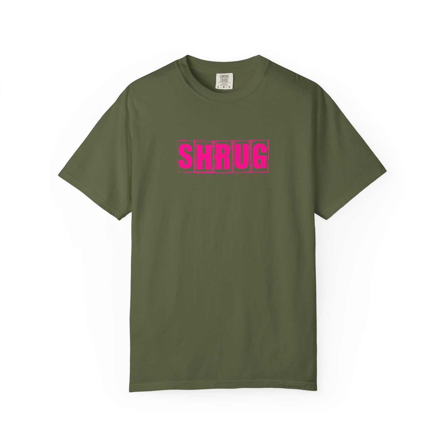 C6)  SHRUG Pink Print  T-Shirt