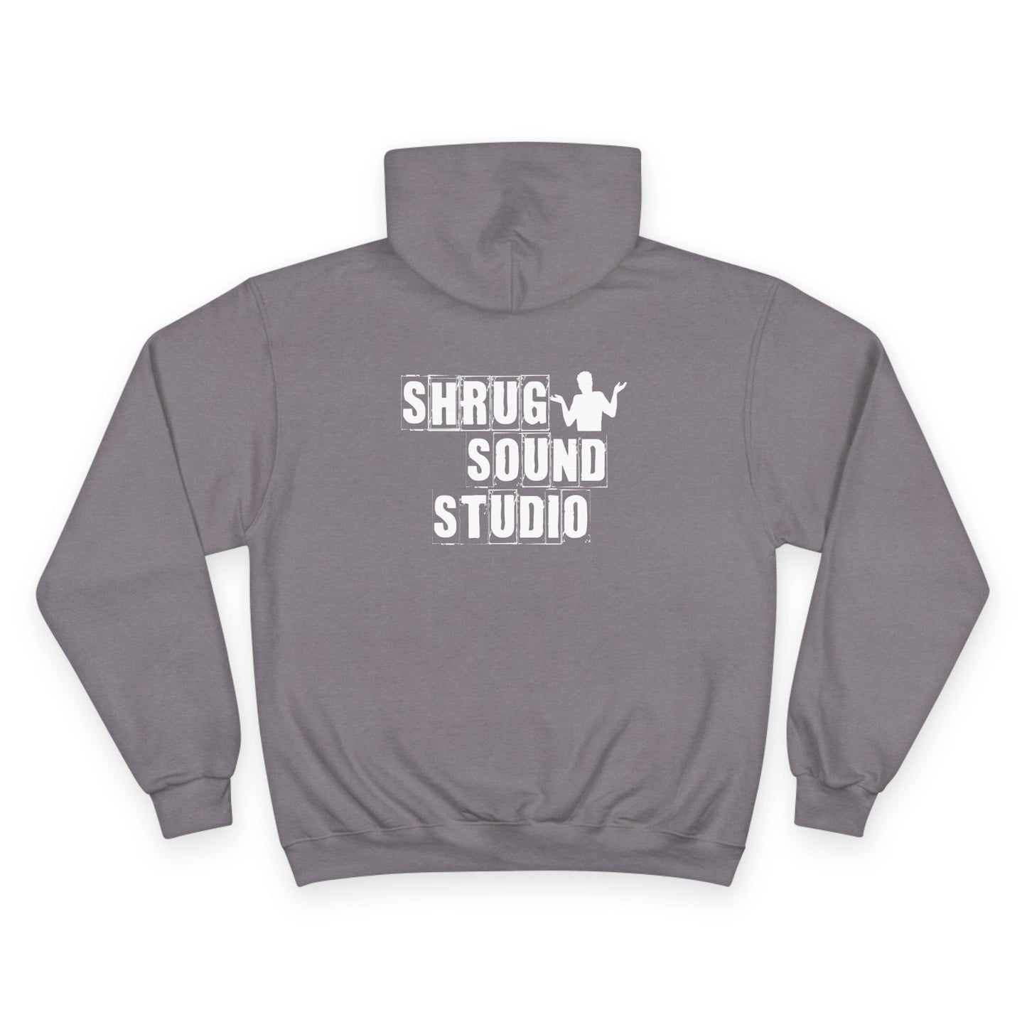I) Shrug Sound Studio - Casual Champion Pullover Hoodie