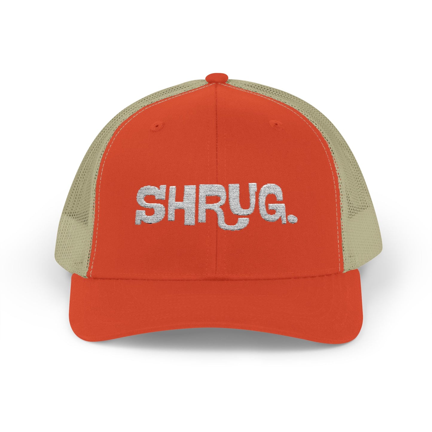 K) Shrug. Trucker Hat – Casual Snapback Mesh Cap