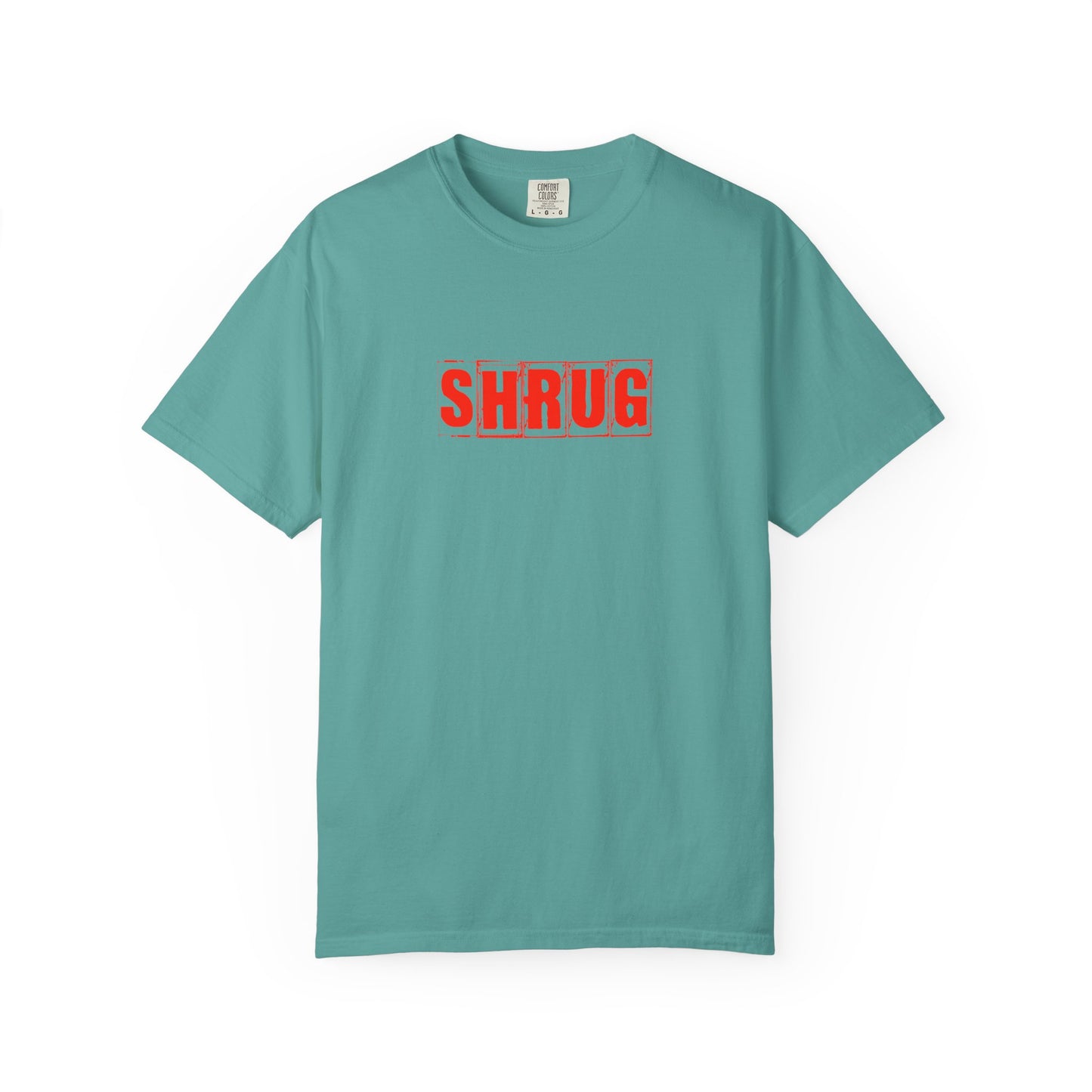 C4)  SHRUG Red Print  T-Shirt