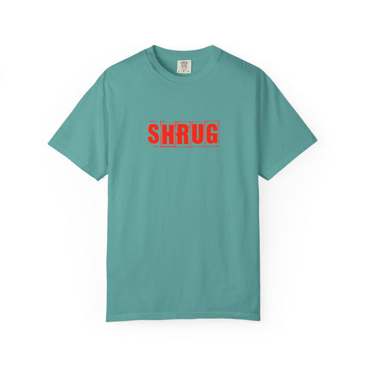 C4)  SHRUG Red Print  T-Shirt
