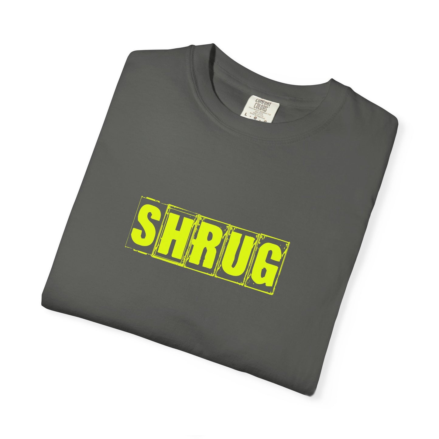C2)  SHRUG Yellow Print  T-Shirt