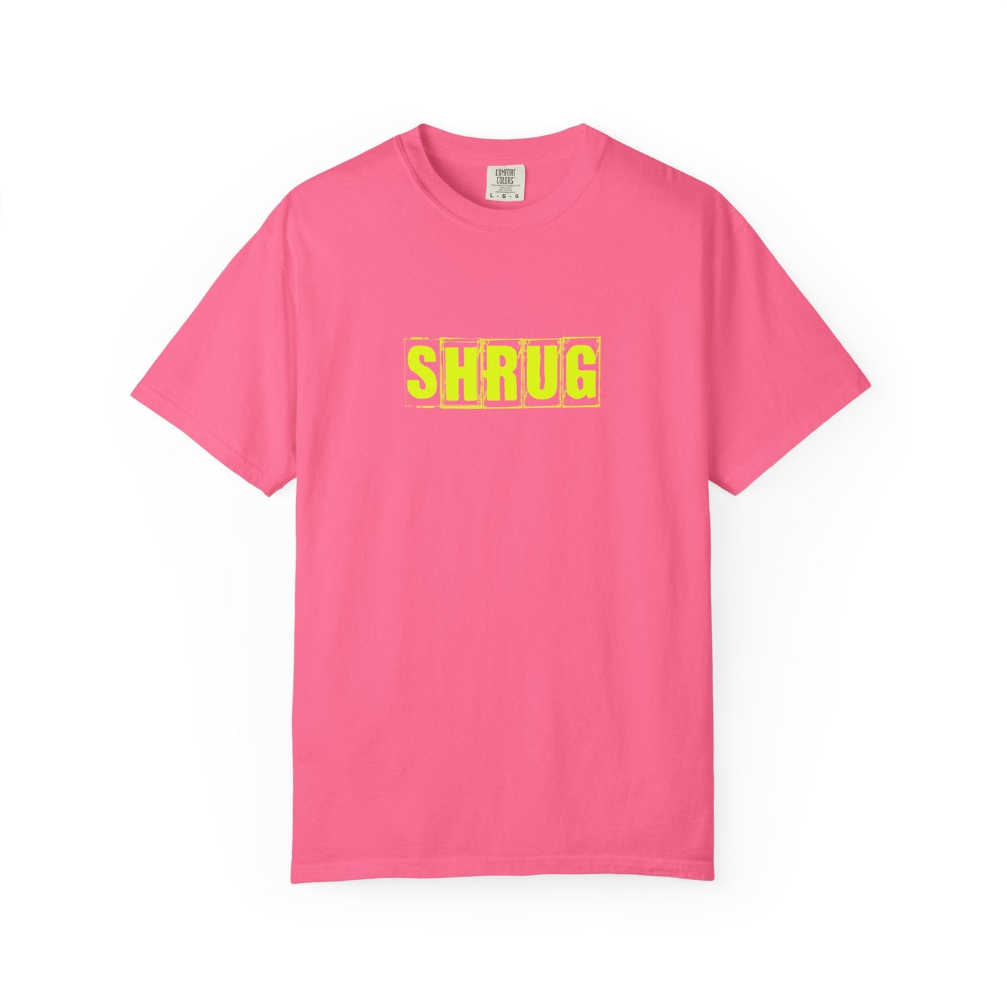 C2)  SHRUG Yellow Print  T-Shirt