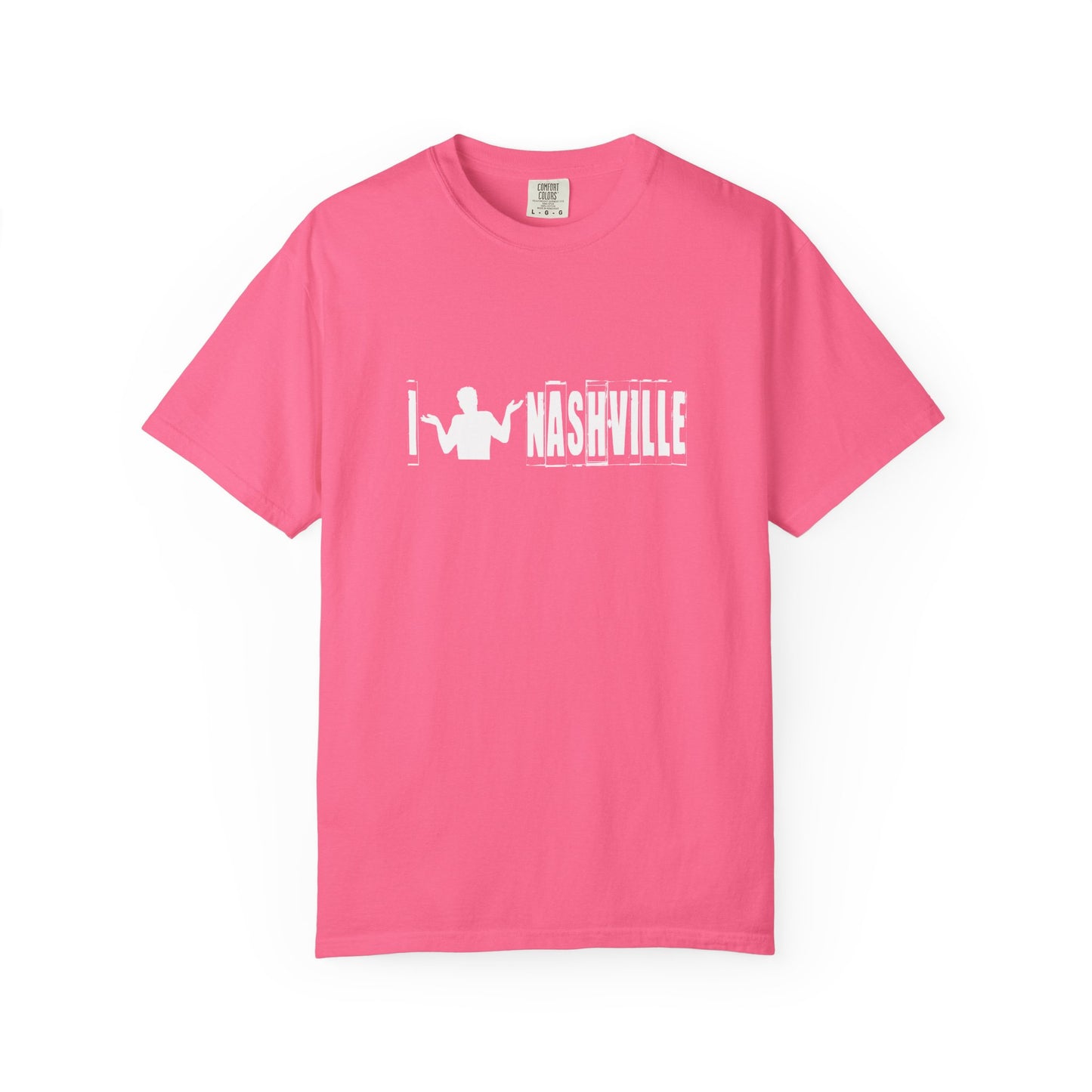 B6)  I Shrug Nashville - Unisex Garment-Dyed T-Shirt