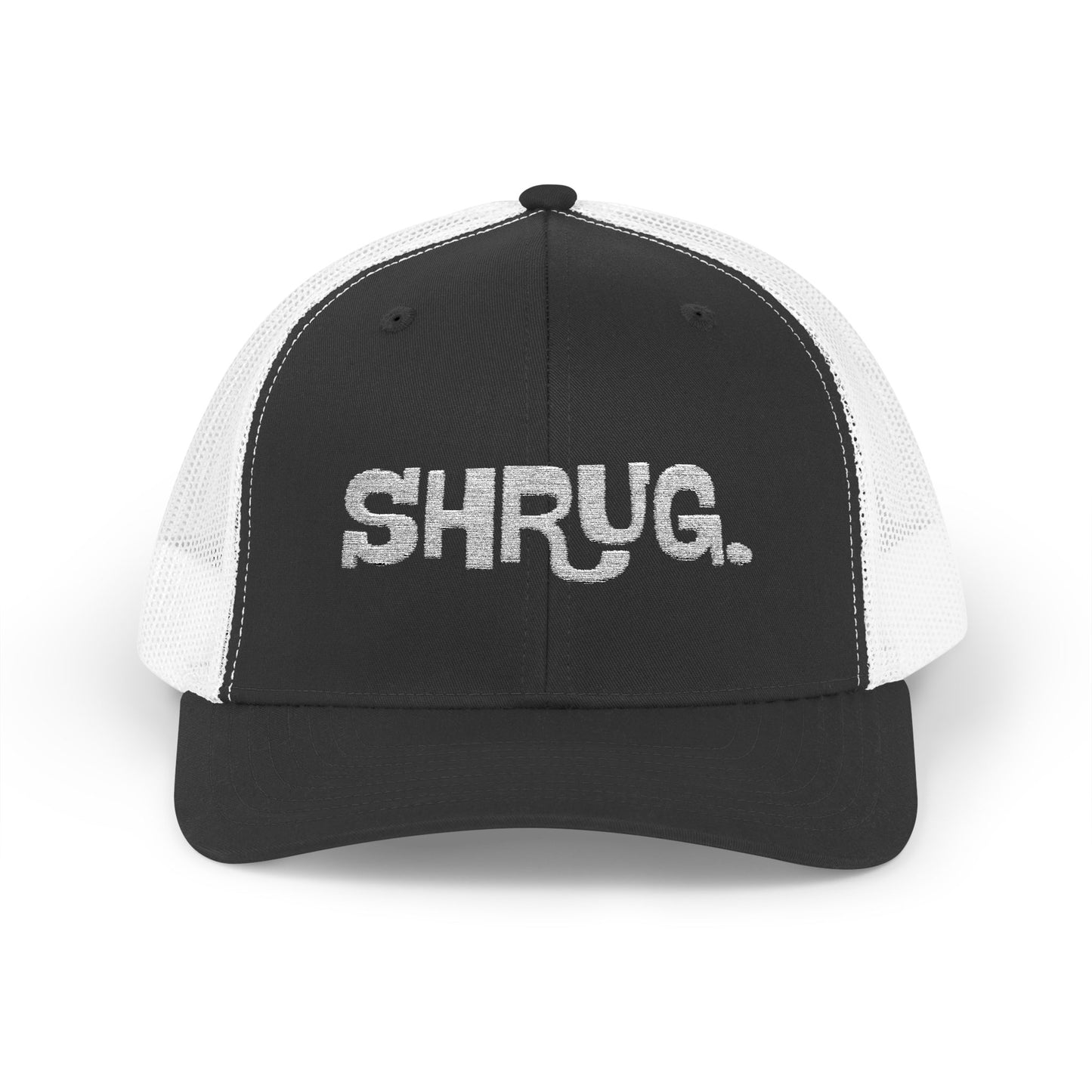 K) Shrug. Trucker Hat – Casual Snapback Mesh Cap