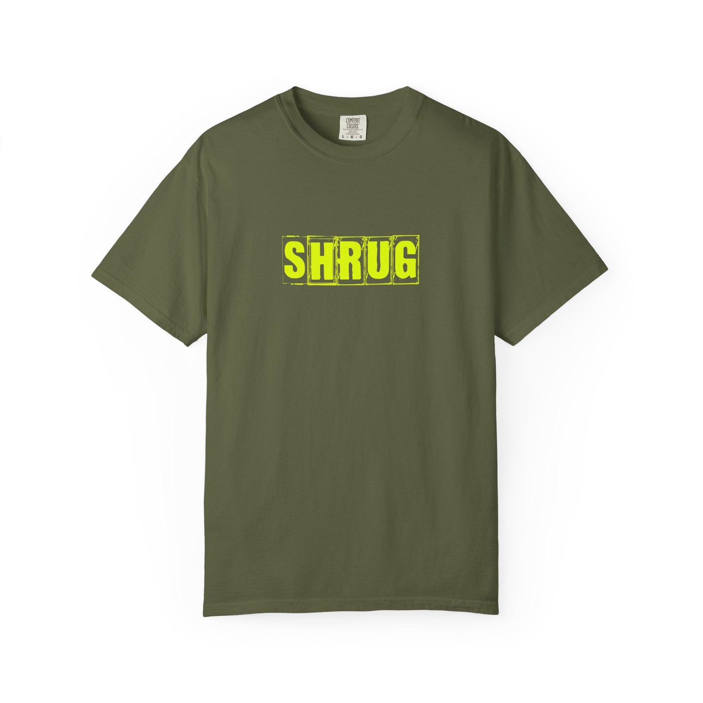 C2)  SHRUG Yellow Print  T-Shirt
