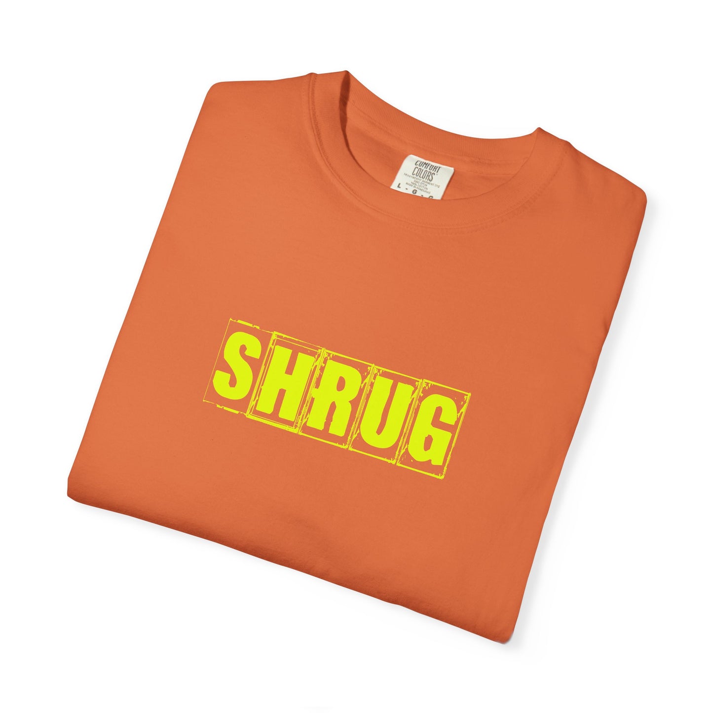 C2)  SHRUG Yellow Print  T-Shirt