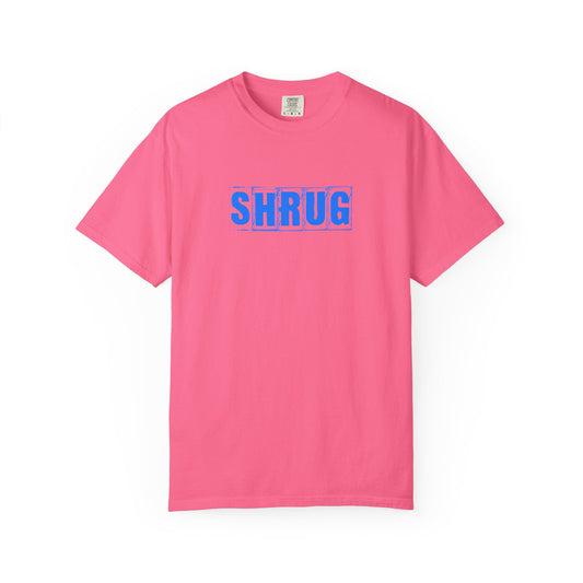 C8) SHRUG Blue Print  T-Shirt