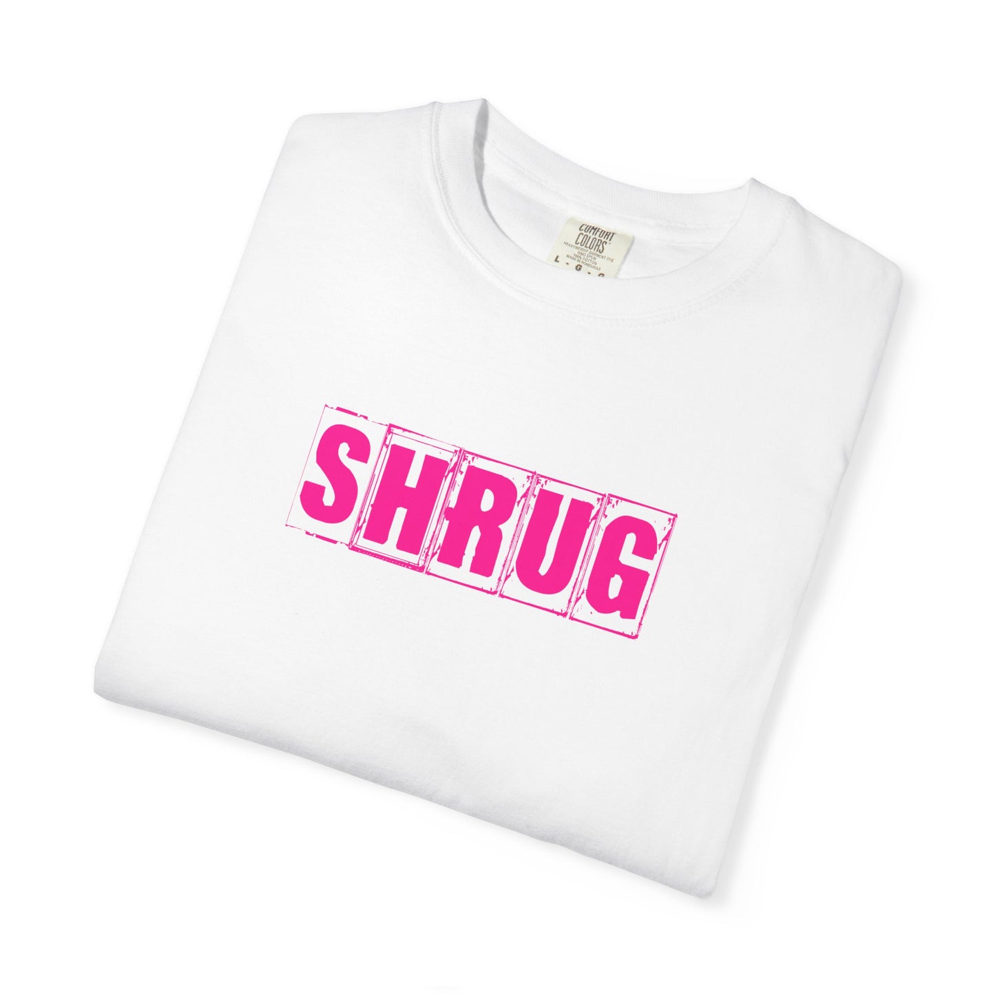 C6)  SHRUG Pink Print  T-Shirt
