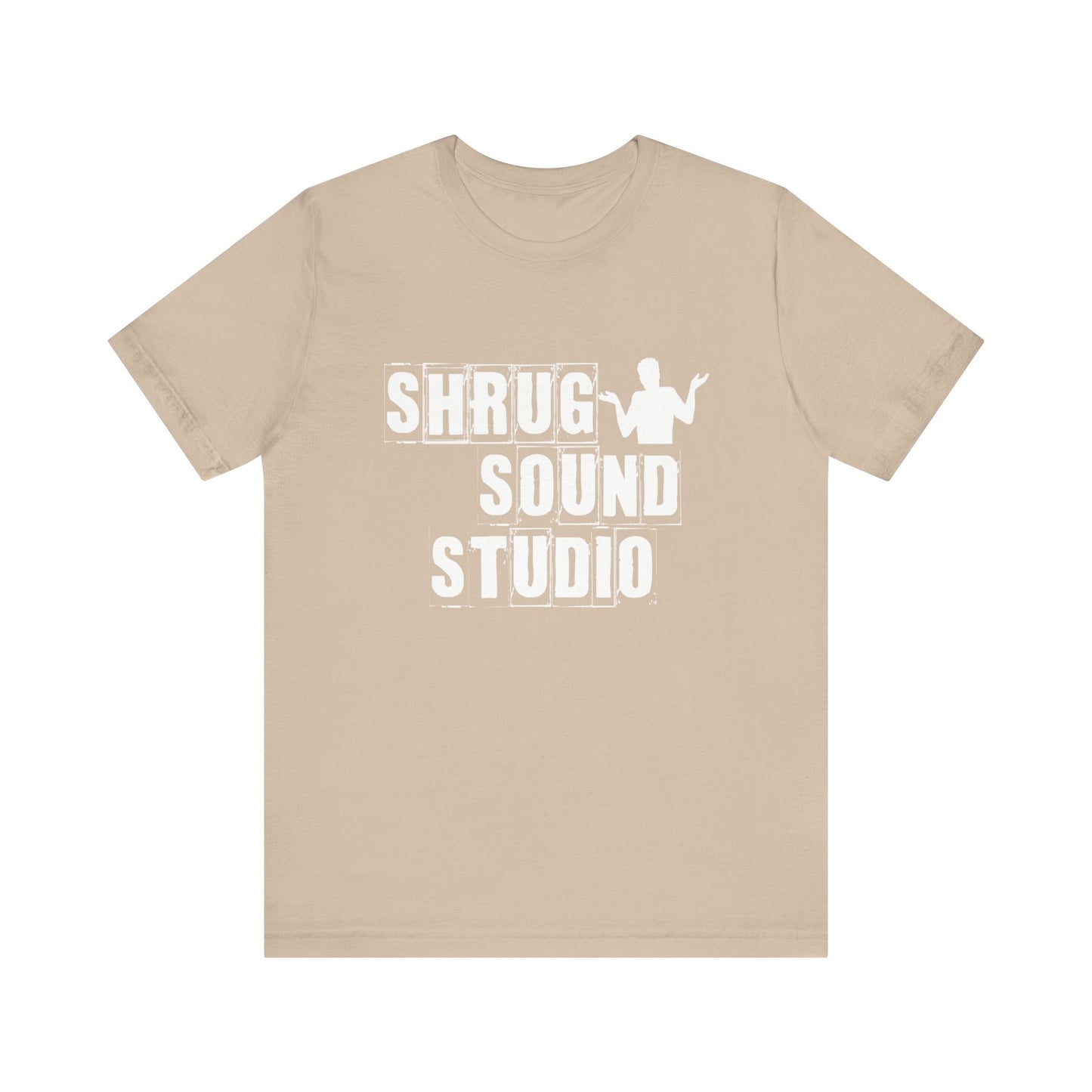 SHRUG SOUND STUDIO Unisex Jersey Short Sleeve Tee