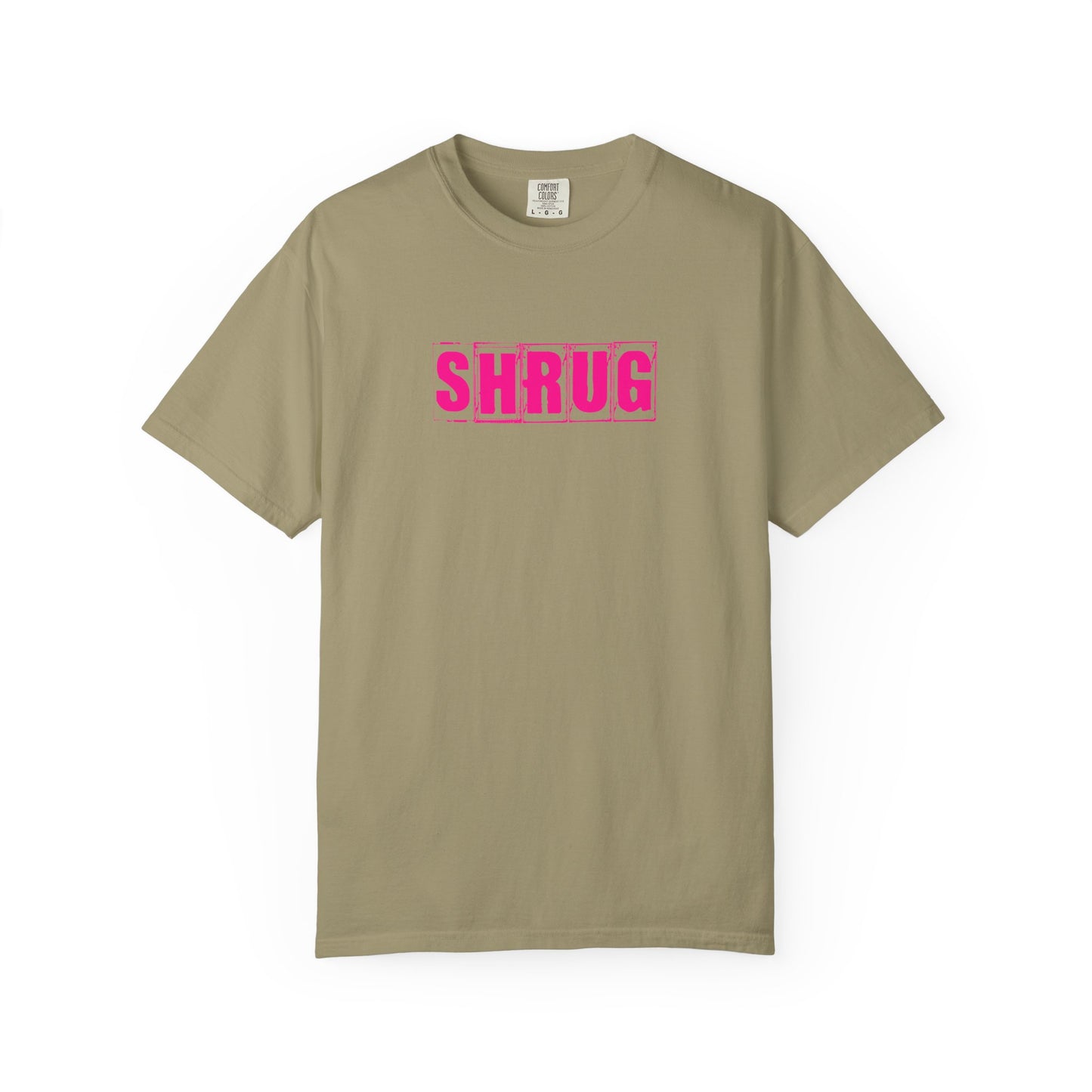 C6)  SHRUG Pink Print  T-Shirt